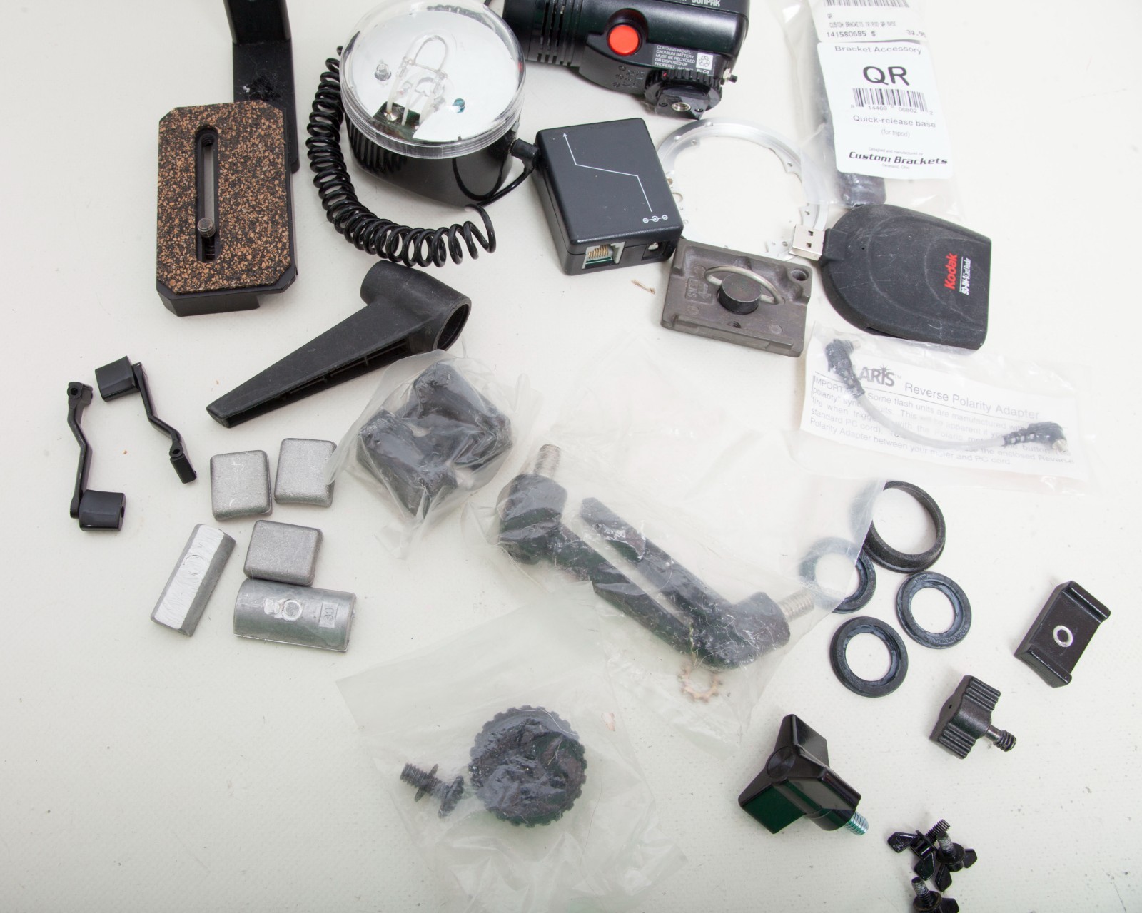 Vintage Photography Accessories Lot – Camera Parts, Canon Digital Gear, Studio