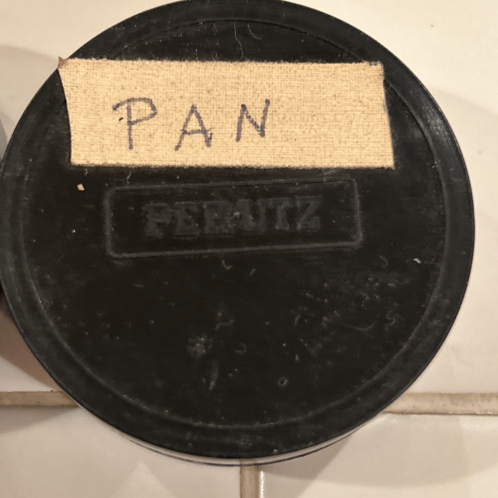 Vintage Perutz 1 Metal/ 2 Plastic Film Tin Canister 2” Container – Lot Of 3
