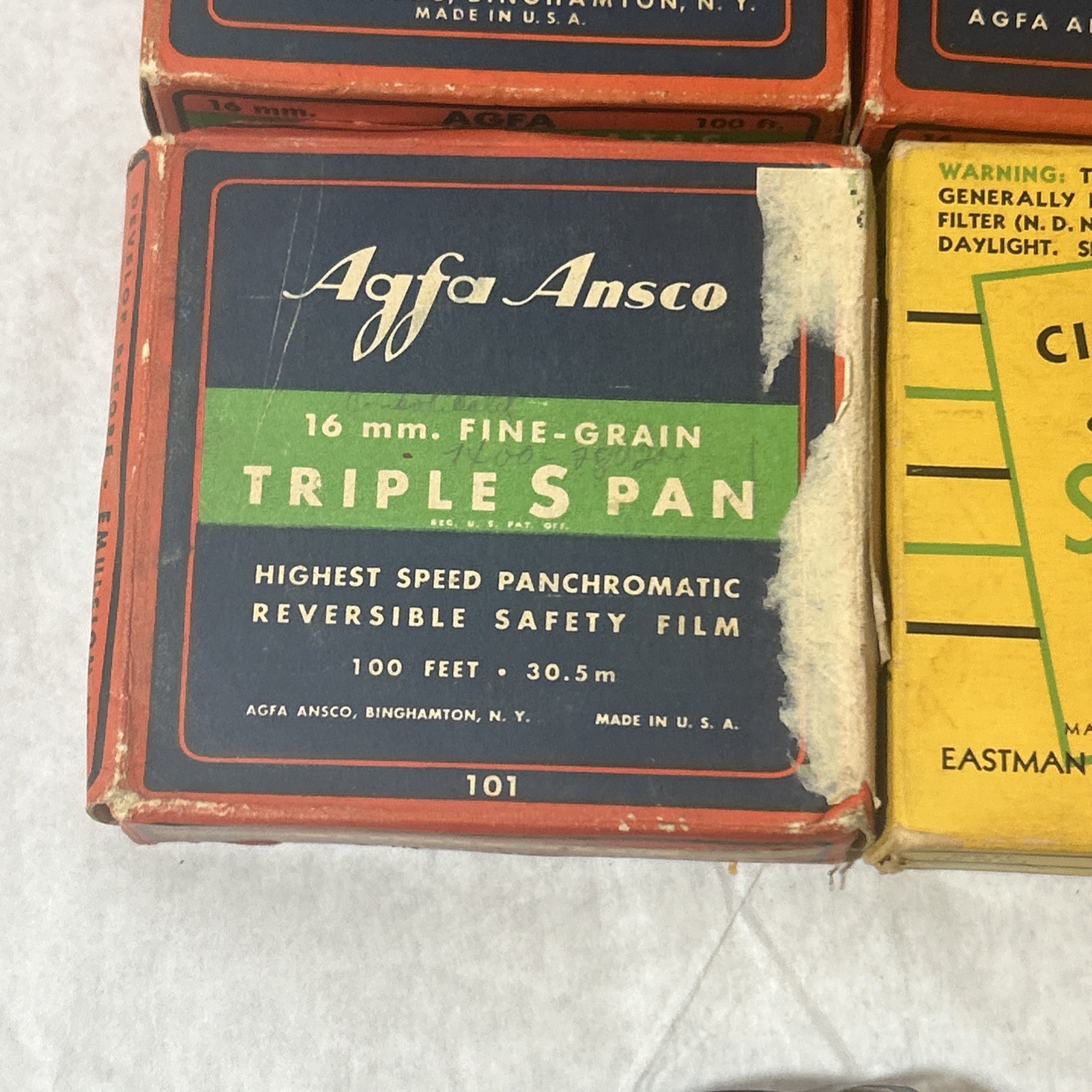 Vintage Lot Of 5 Agfa 16mm Reversible Cine-Film Reels With Boxes, Bear Hunting