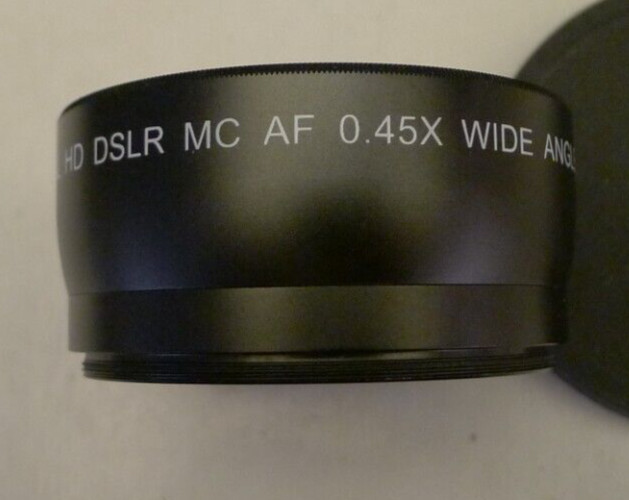 Professional 58mm HD DSLR 0.45X Wide Angle AND 2.5X Telephoto Lens +3 Caps & Bag