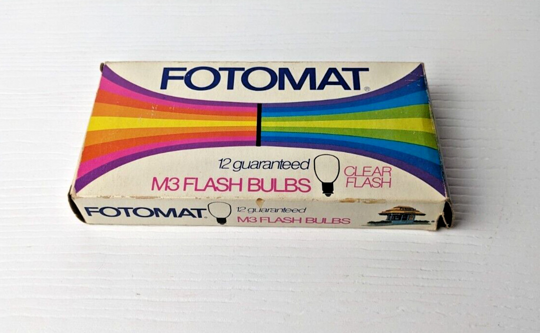 Fotomat M3 Flashbulbs Blue Flash (6 Bulbs left in Package) Vintage