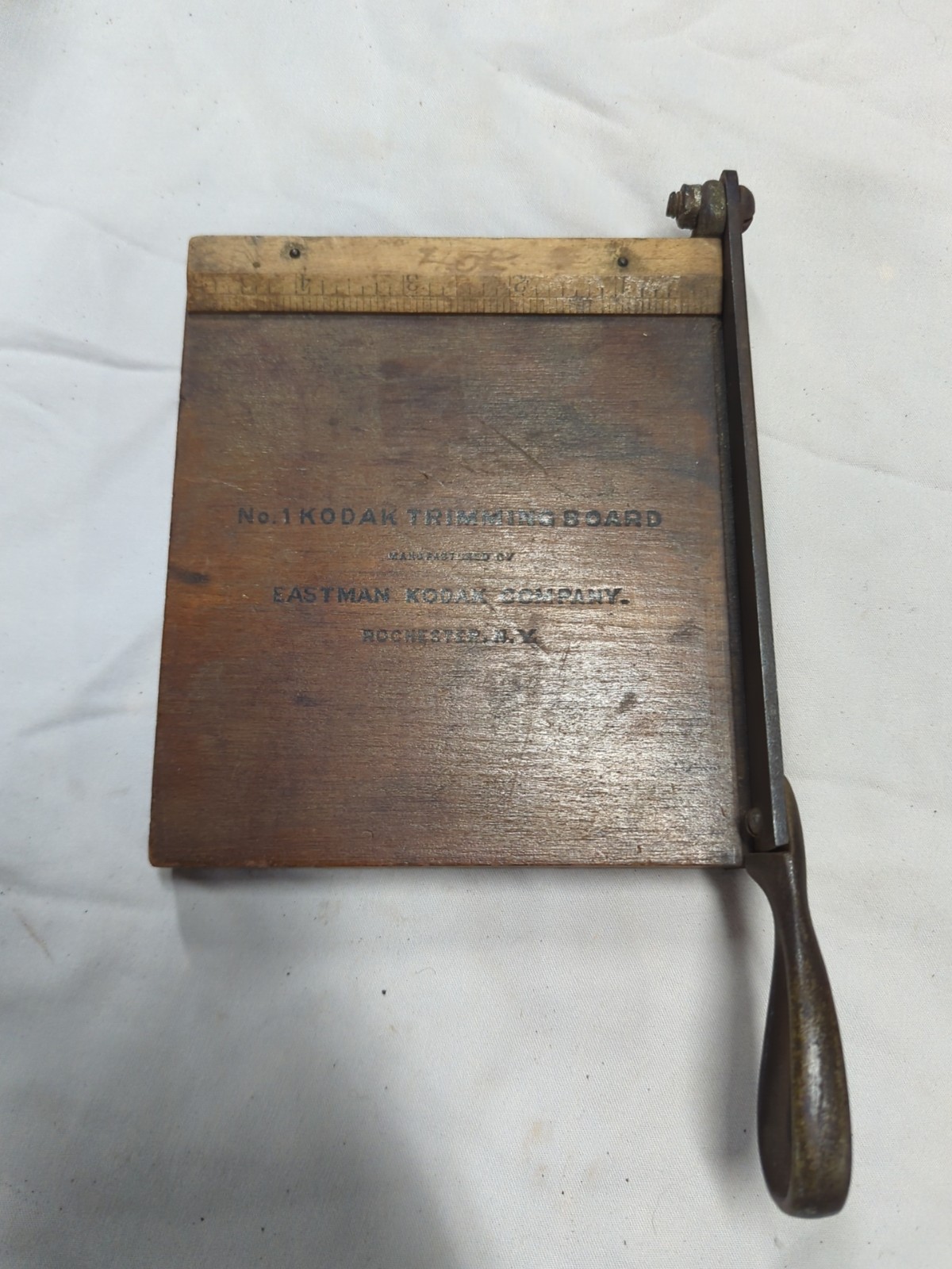 Vintage wooden No. 1 Kodak trimming board 5” x 5″ Cutting Surface