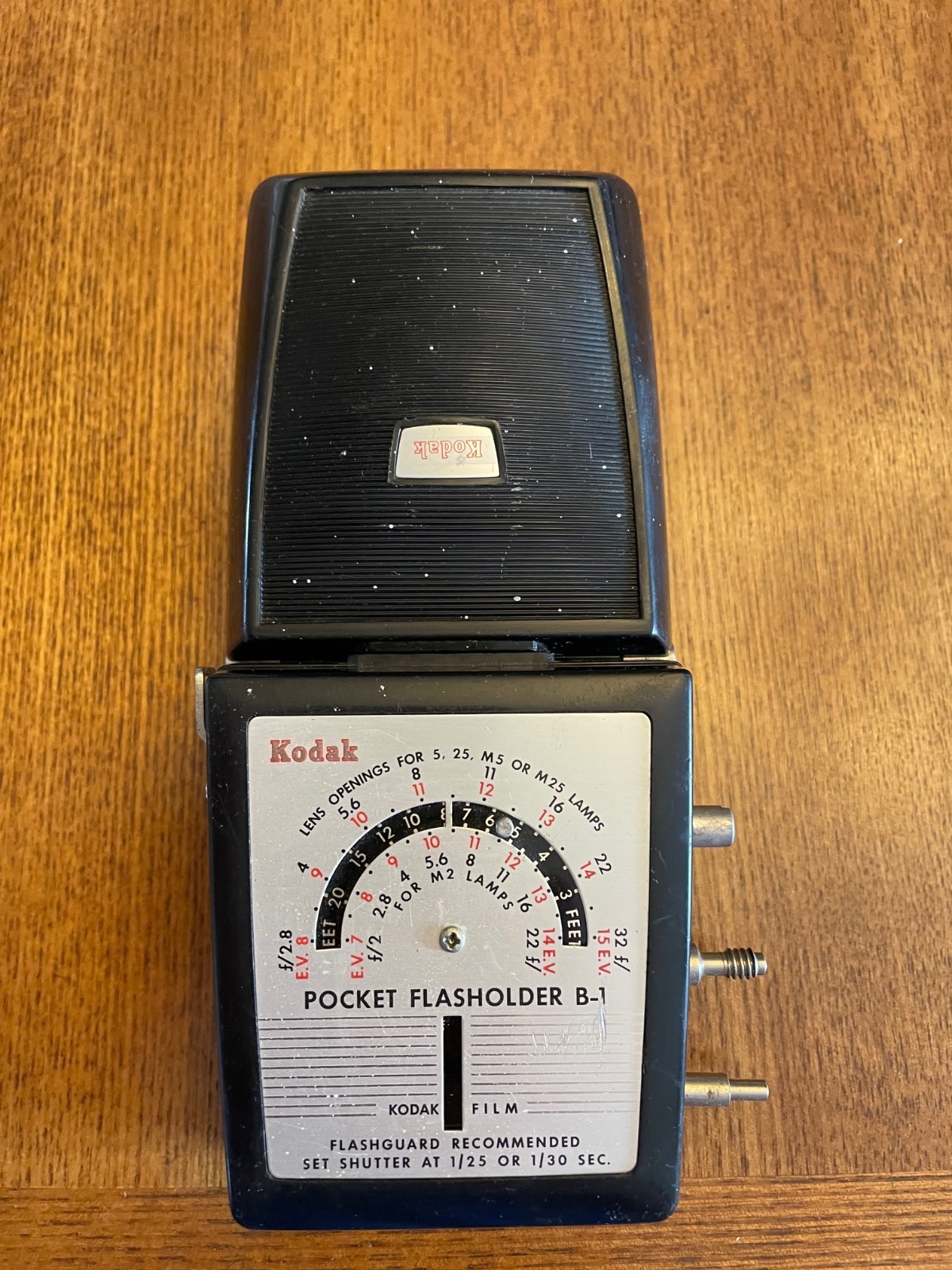 Vintage KODAK POCKET FLASHOLDER B-1/174479 Black and Silver