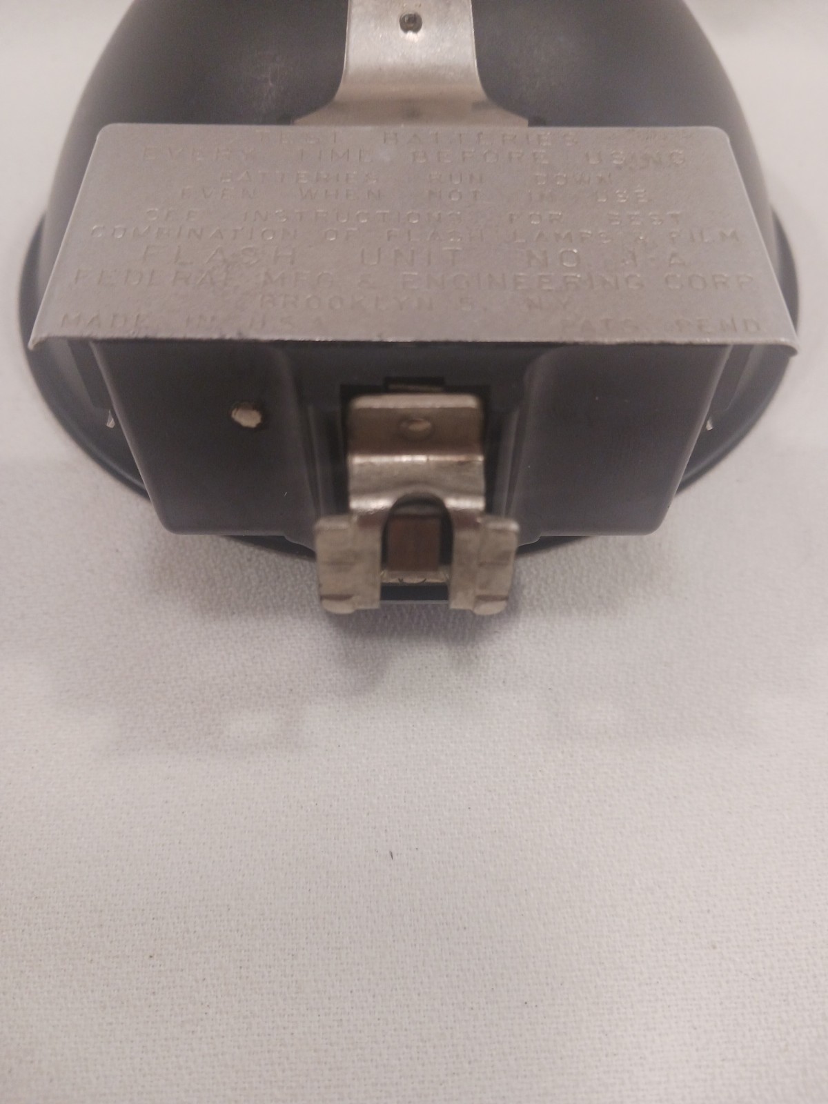 Vintage Camera Flash Reflector Hot Shoe Mount Unit 1A 5.5 inch Federal Brooklyn