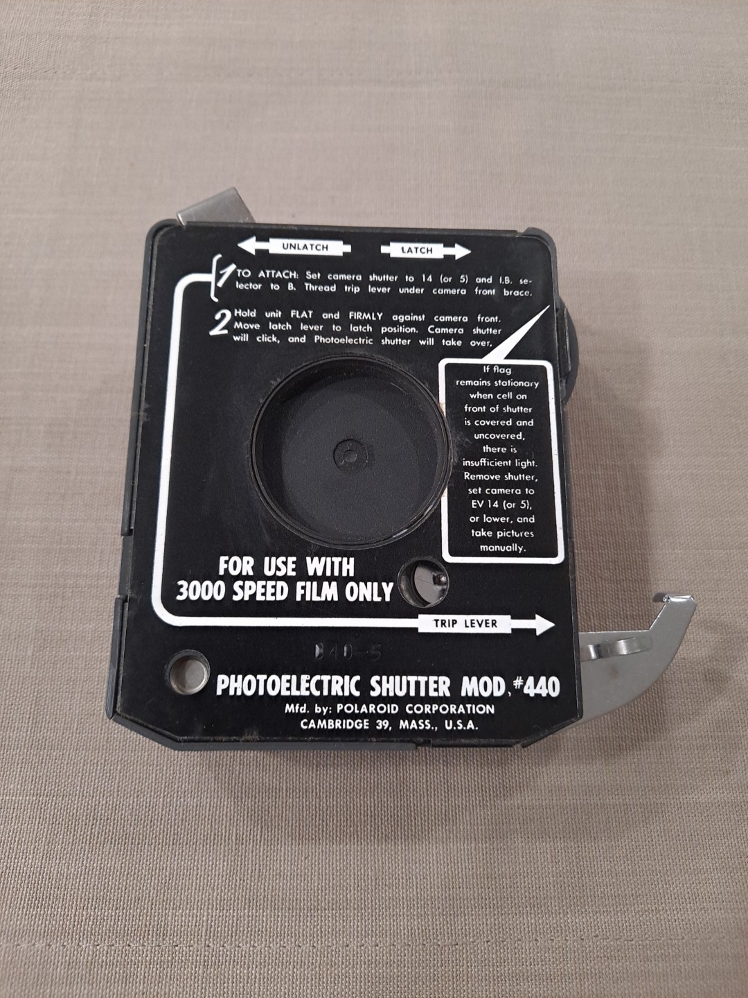 Polaroid Photoelectric Shutter #440