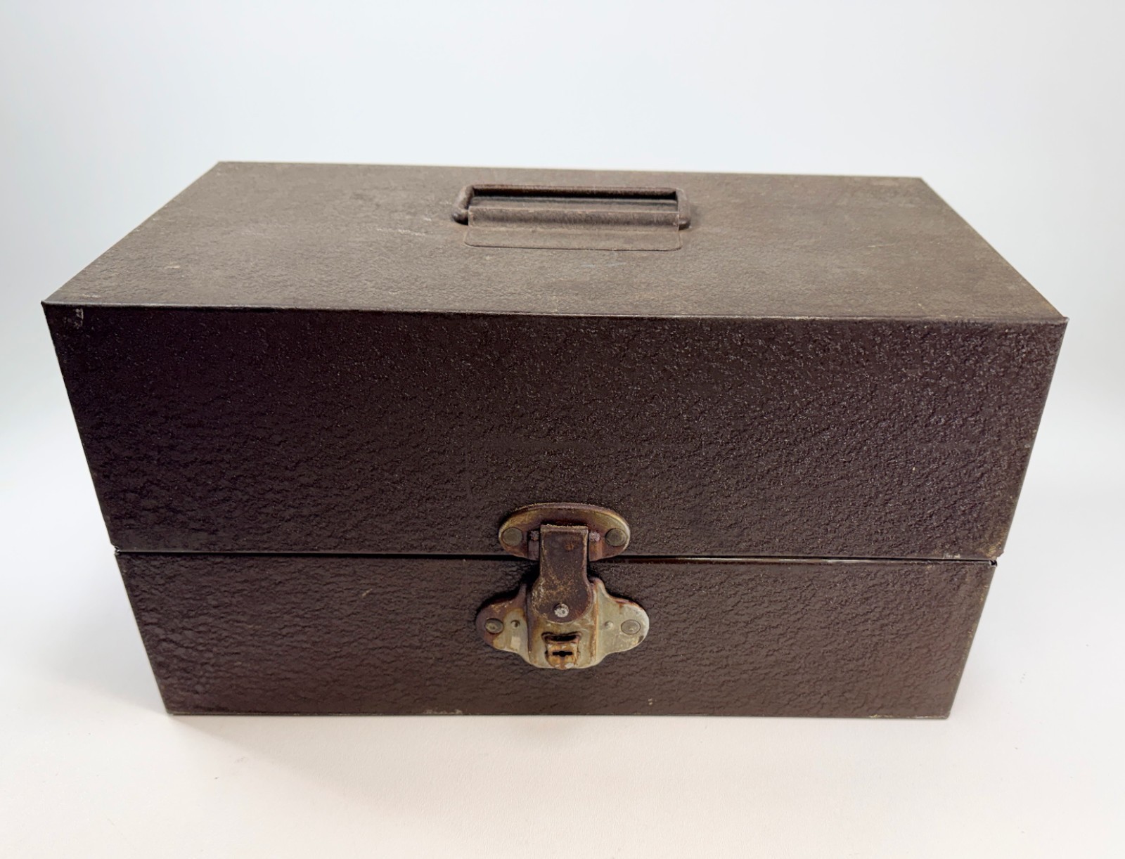 VTG Bell & Howell Metal Reel Storage Film Case Box For Super 8mm + 12 Canisters