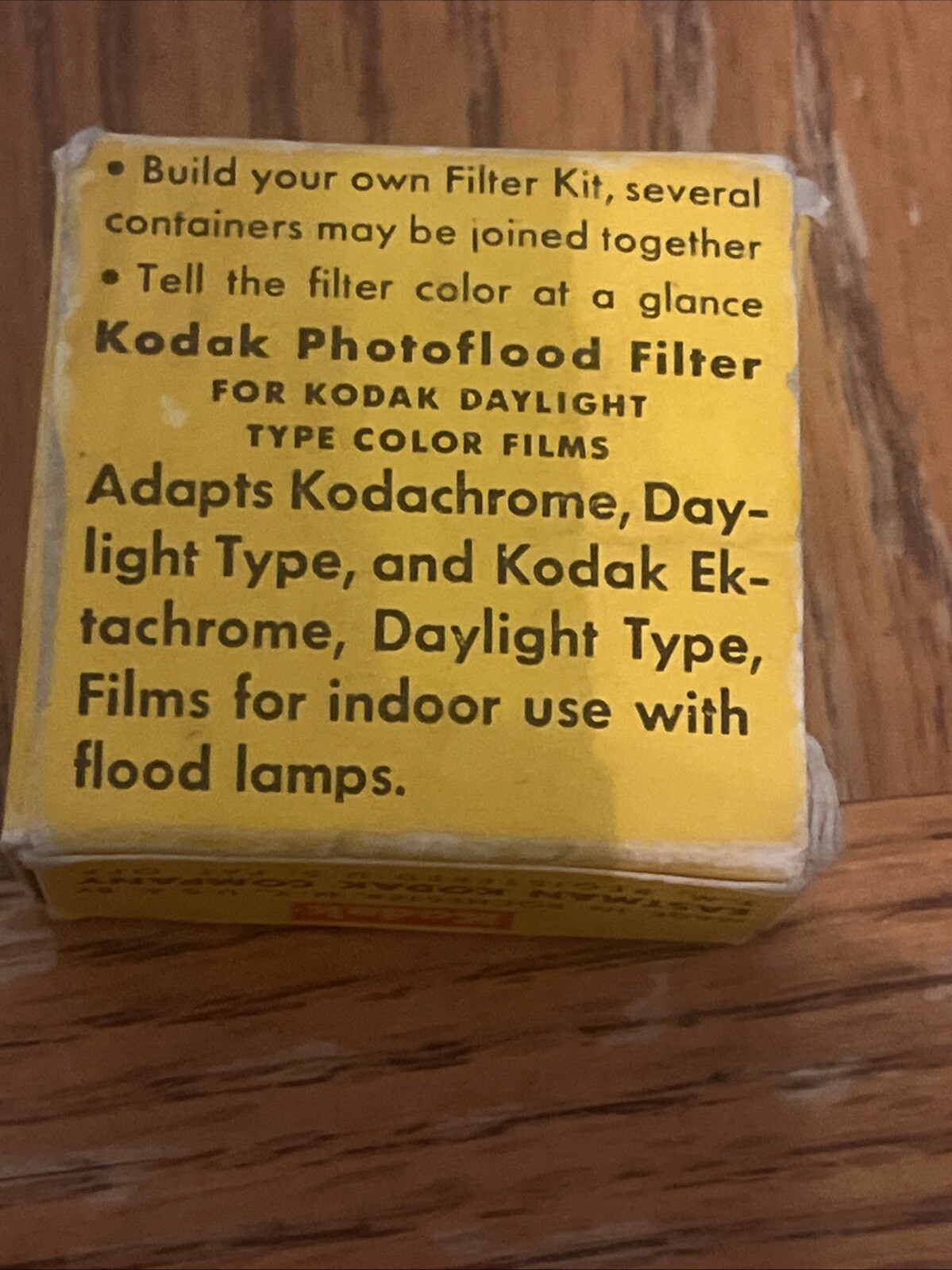 Vintage KODAK SERIES 4 PHOTOFLOOD NO. 808 FILTER w/ INSTRUCTIONS & BOX