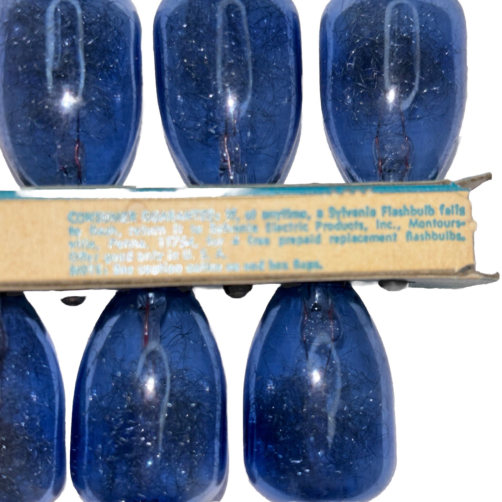 Vintage Sylvania Blue Dot Press Flashbulbs Mixed Lot Of 32 M3B M-28 M-2B Retro