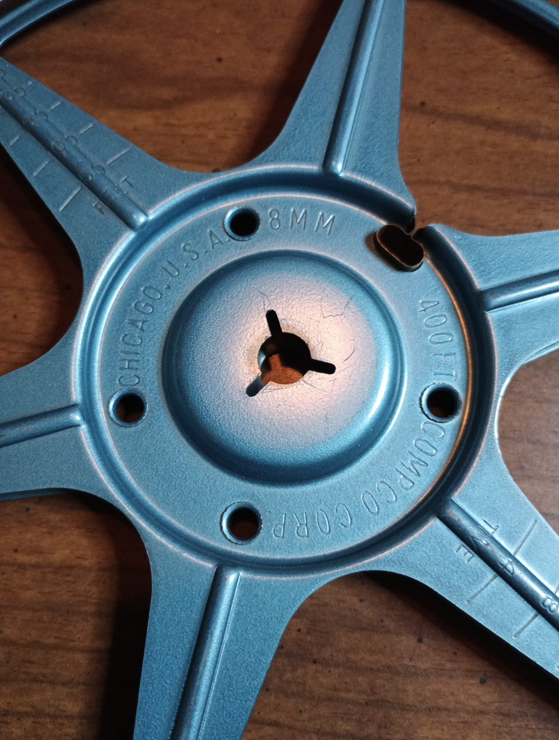 Vintage AMC•Chicago USA 8mm 400 Ft Compco Corp. Reel