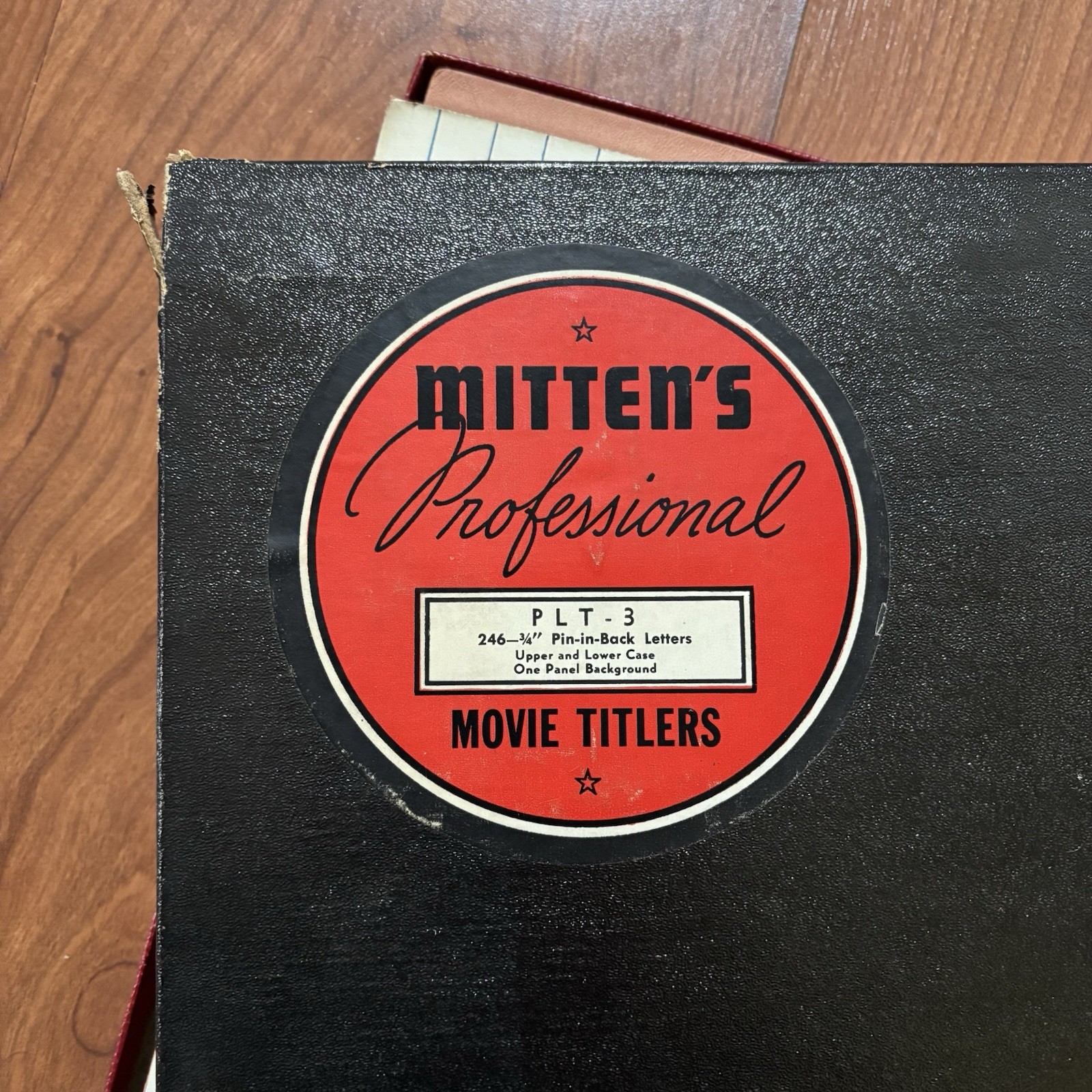 Vintage MITTEN’S Professional Movie Titler 272 Pin-In-Back Letters Original Box