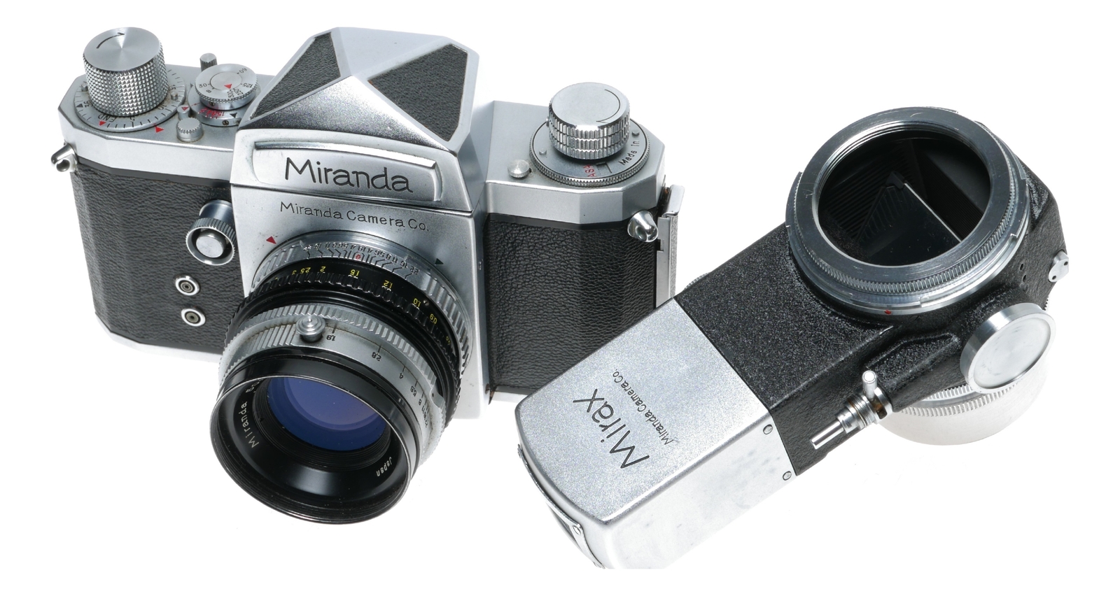 Miranda T 35mm SLR Film Camera 1.9/50 Mirax Reflex Housing