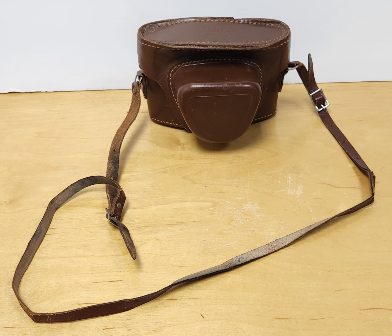 Vintage 1950’s Ihagee Dresden Leather Ever-Ready Camera Case Exakta Varex VX