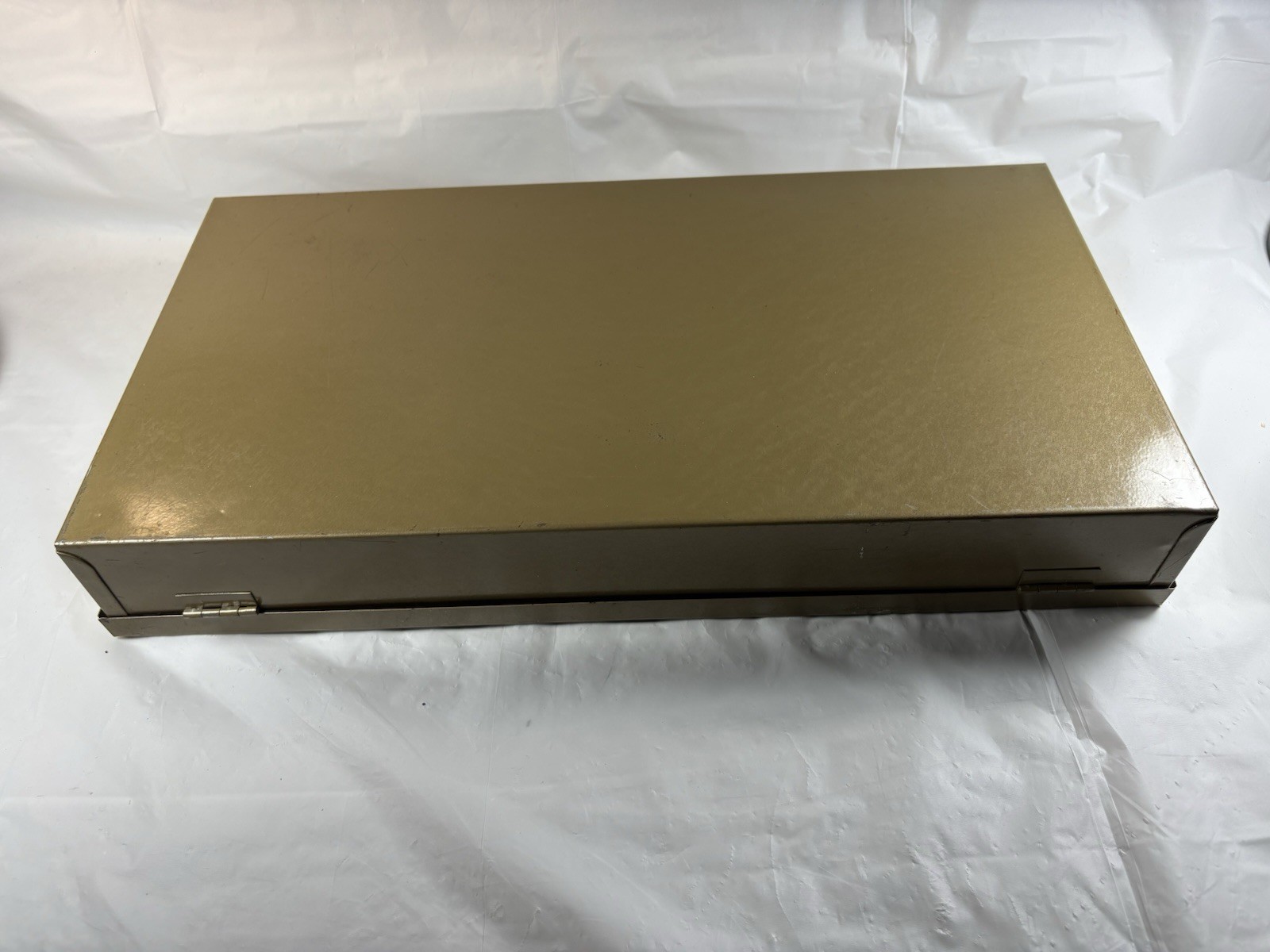 Vintage Metal Slide Storage Box Case Holds 200 Plus 35mm Slides or Coin Flips