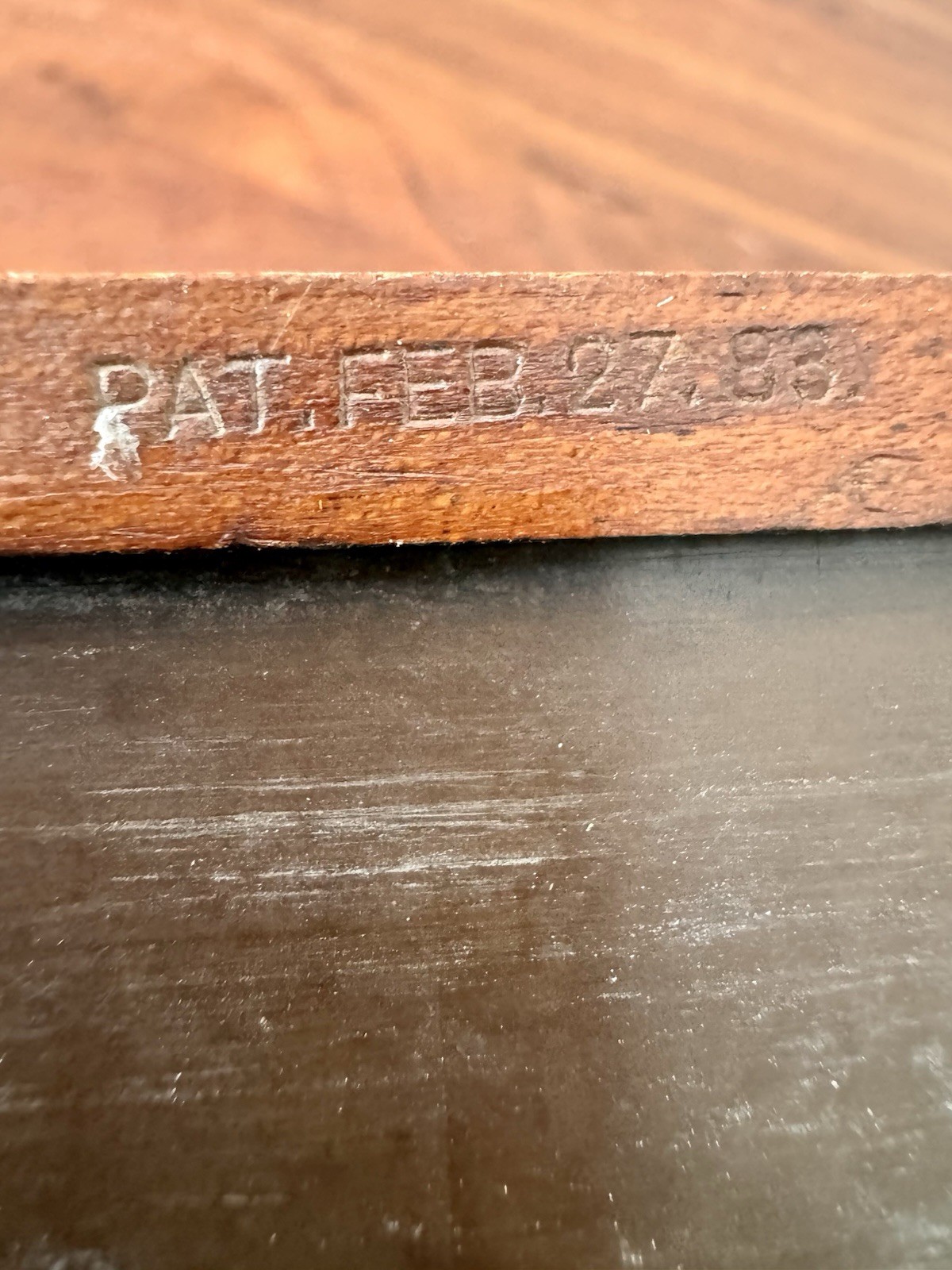 1883 Antique Wooden Camera Film Dry Plate Holder Patent Feb 27 1883