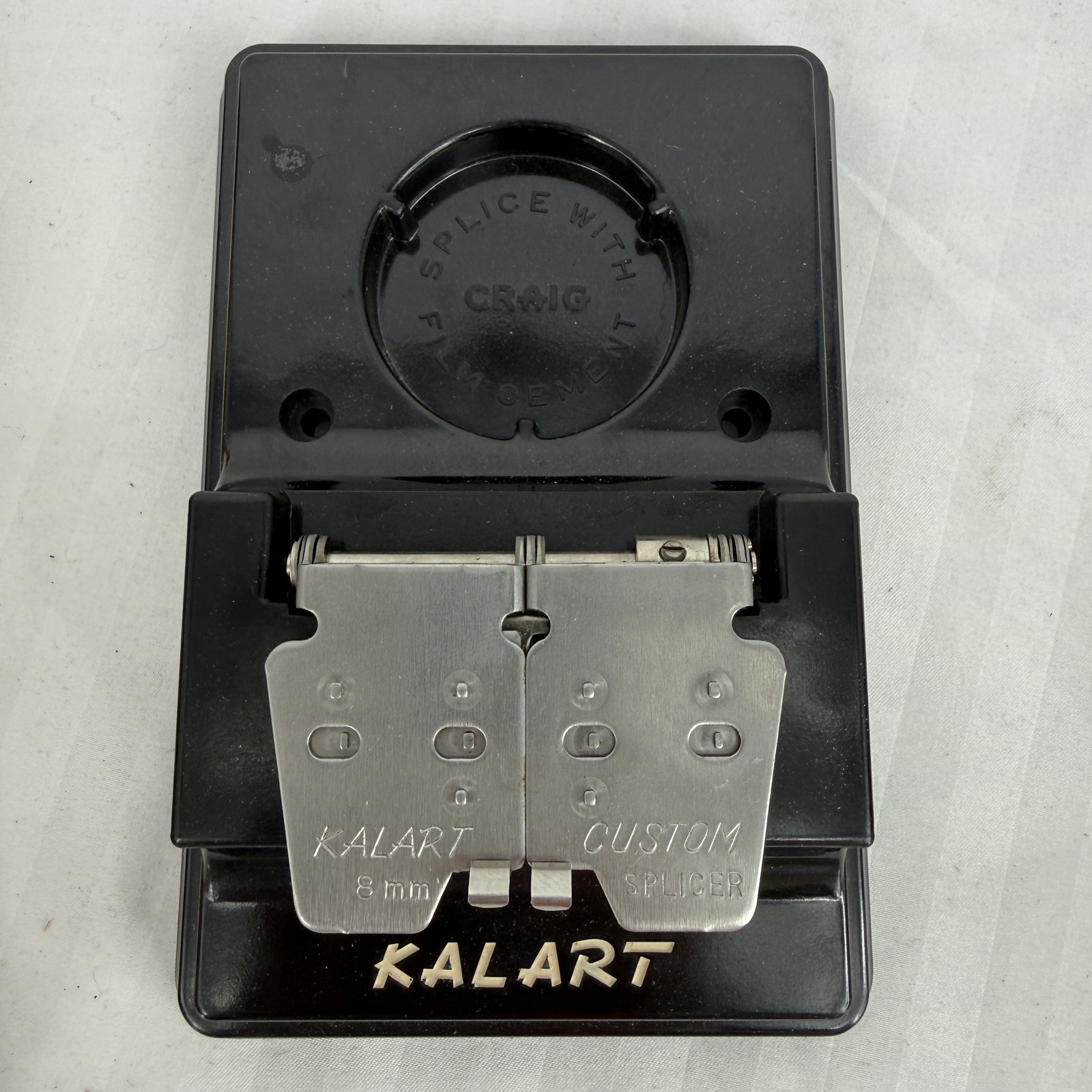 Vintage Kalart Custom 8 Splicer S-4 for 8mm Film Movie Film Cement Tape USA Box