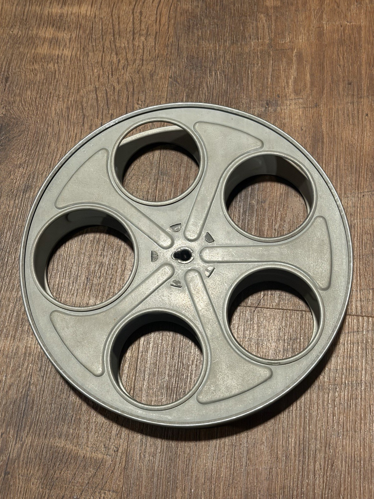 Vintage Goldberg Brothers 35mm 10 Inch Metal Film Reel, Denver Colorado USA