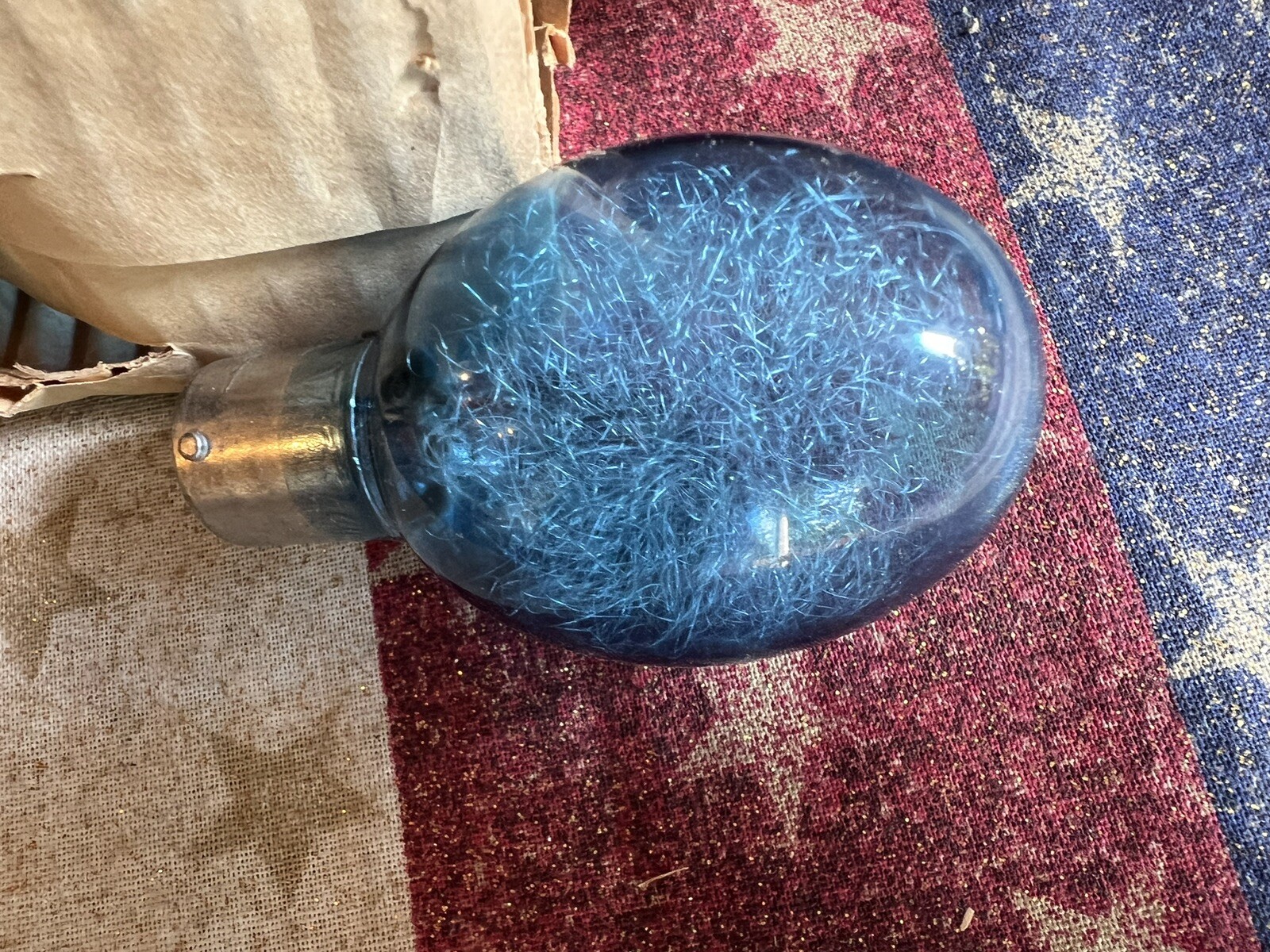 ** Quantity 7 ** GE General Electric Vintage Blue 5B Flash Bulbs