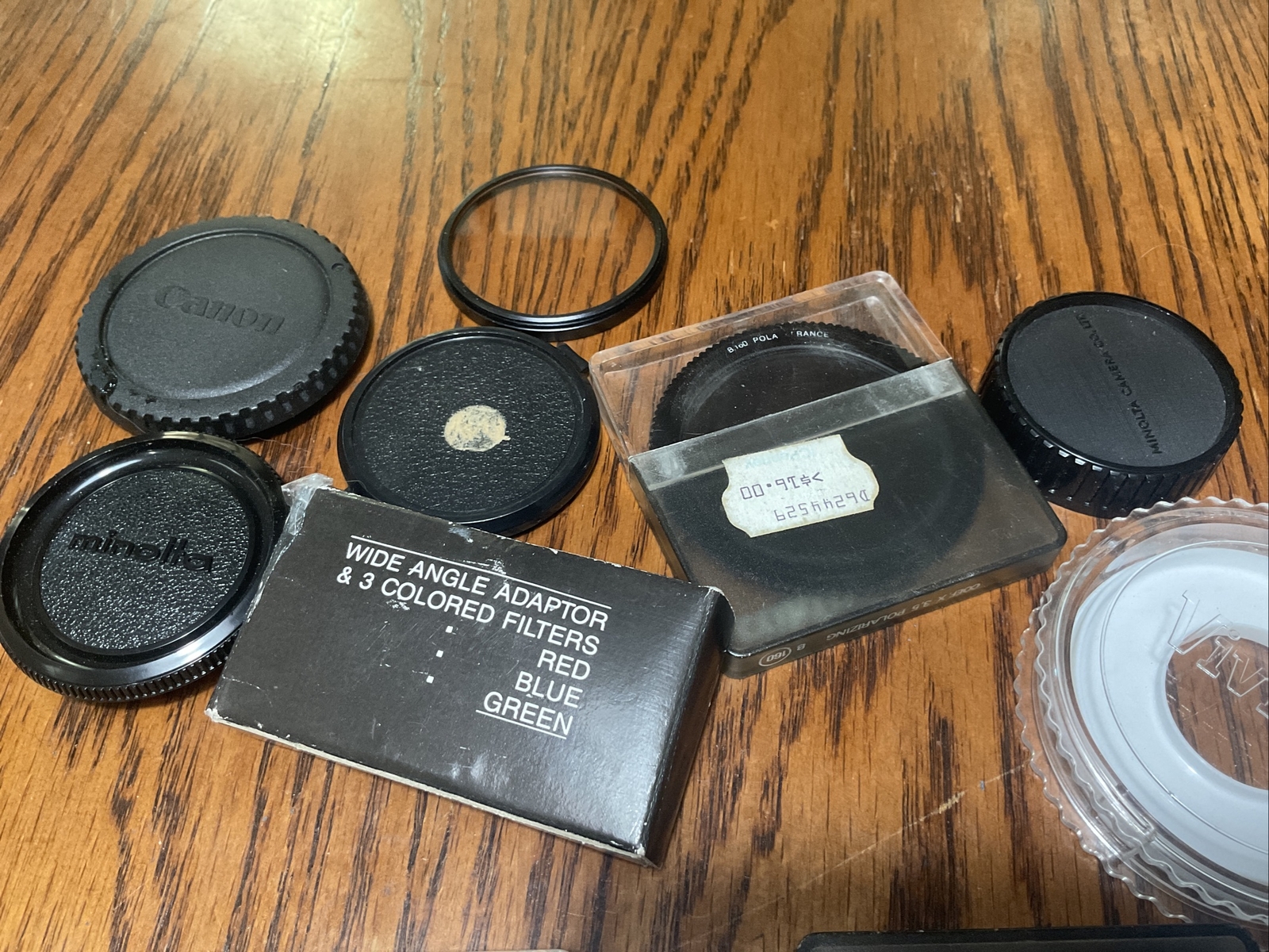 Lot of Camera Accessories Adaptors Various Lens Filters Covers