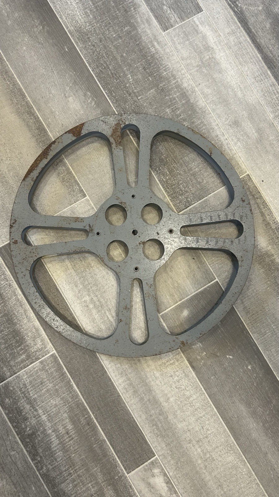 Vintage Metal 16mm Movie Film Reel -13 3/4” See Photos