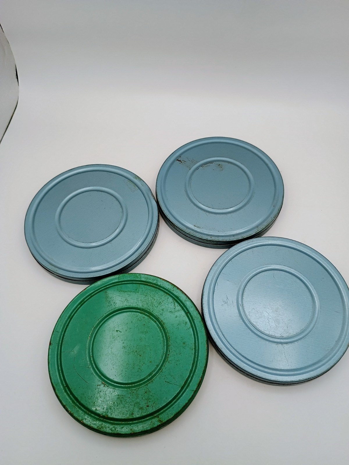 Vintage Film/ Reel With Metal Canister Lot Of 4