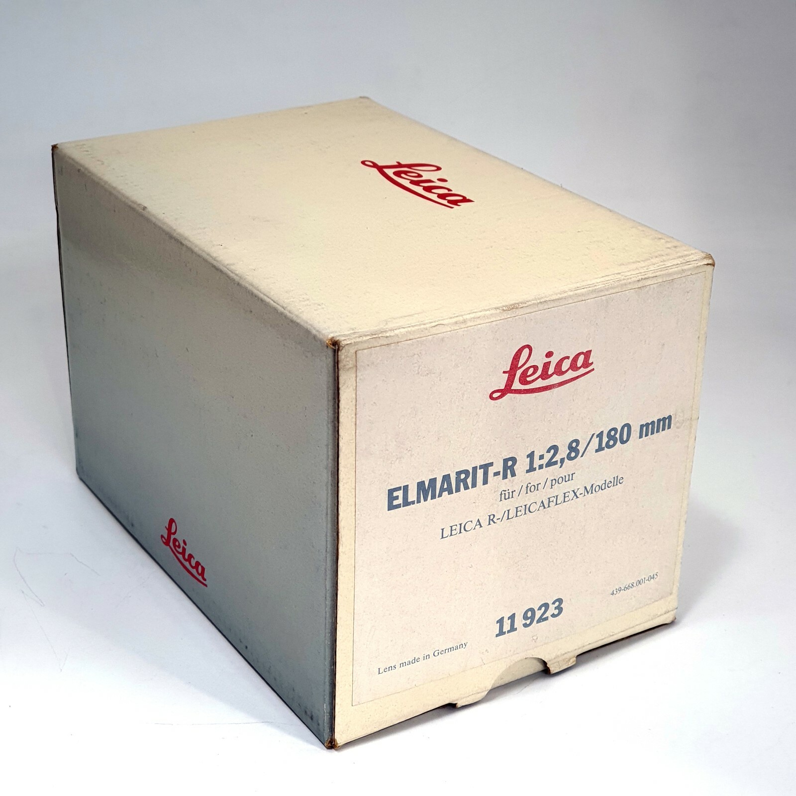 Leica Elmarit-R 1:2.8 180mm Empty box (No Lens , Only Box)