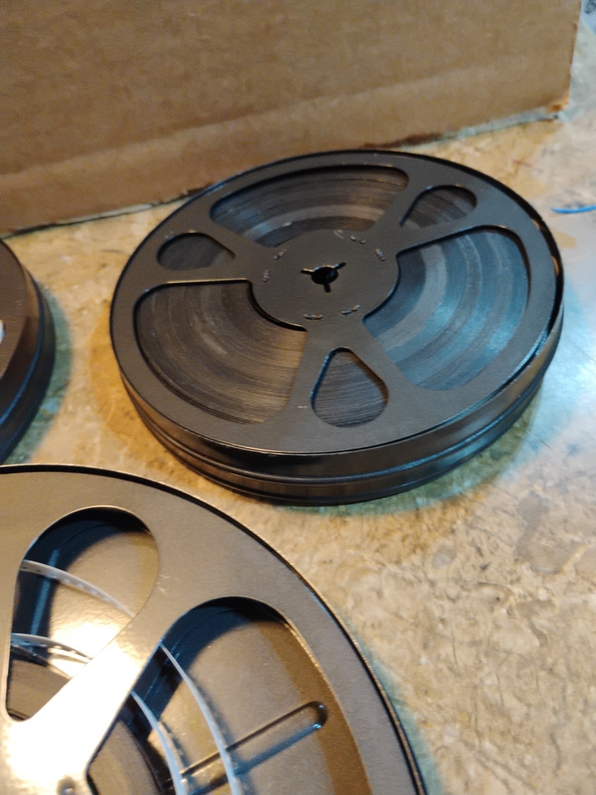 Lot Of 5 Vintage Reel film Canister and Film