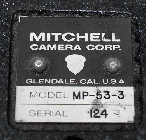 MITCHELL BNC, NC, GC, STANDARD FILM REGISTRATION PUNCH