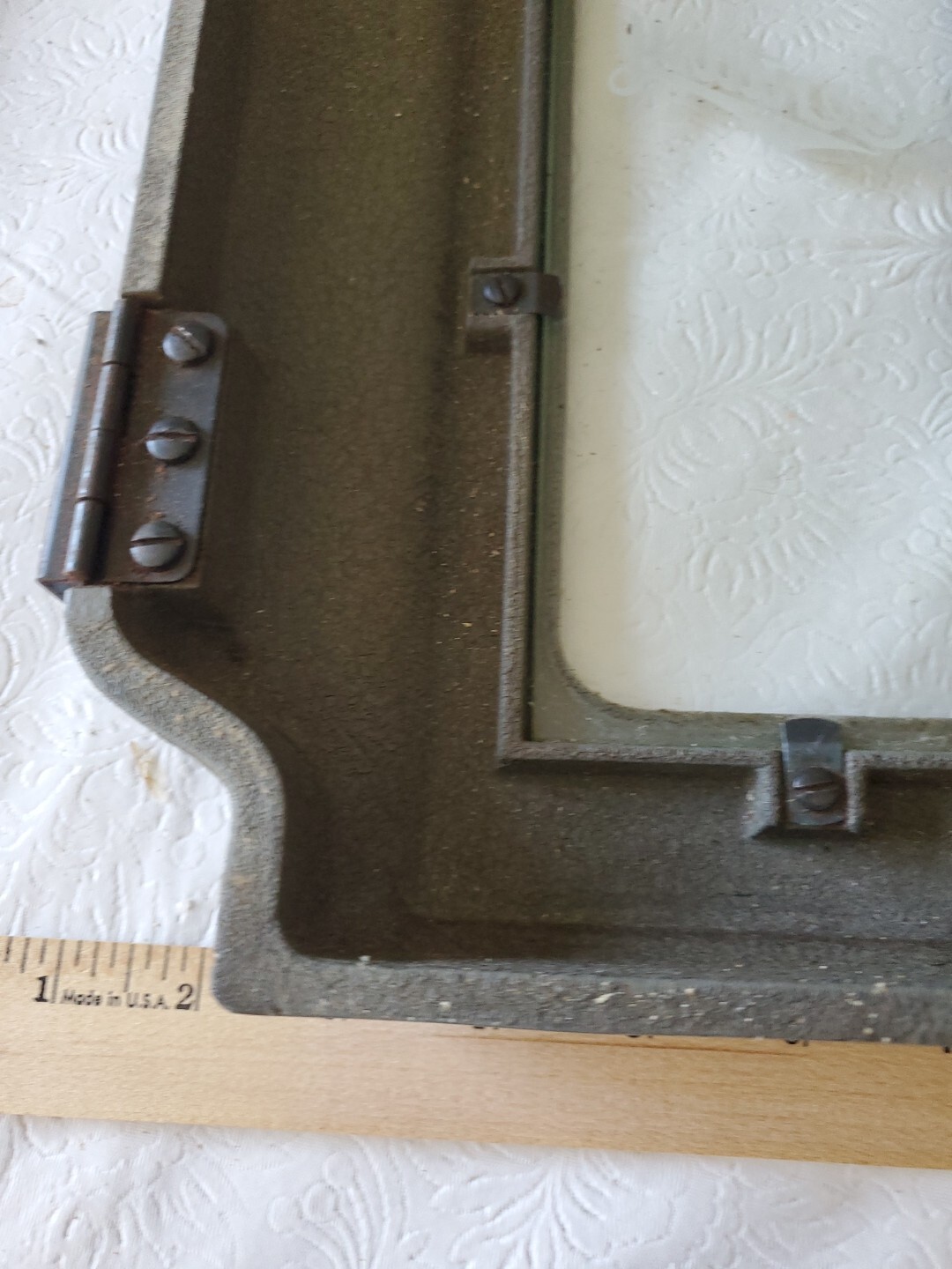 Century Projector Door with Glass Vintage Theater Decor 15×9.25