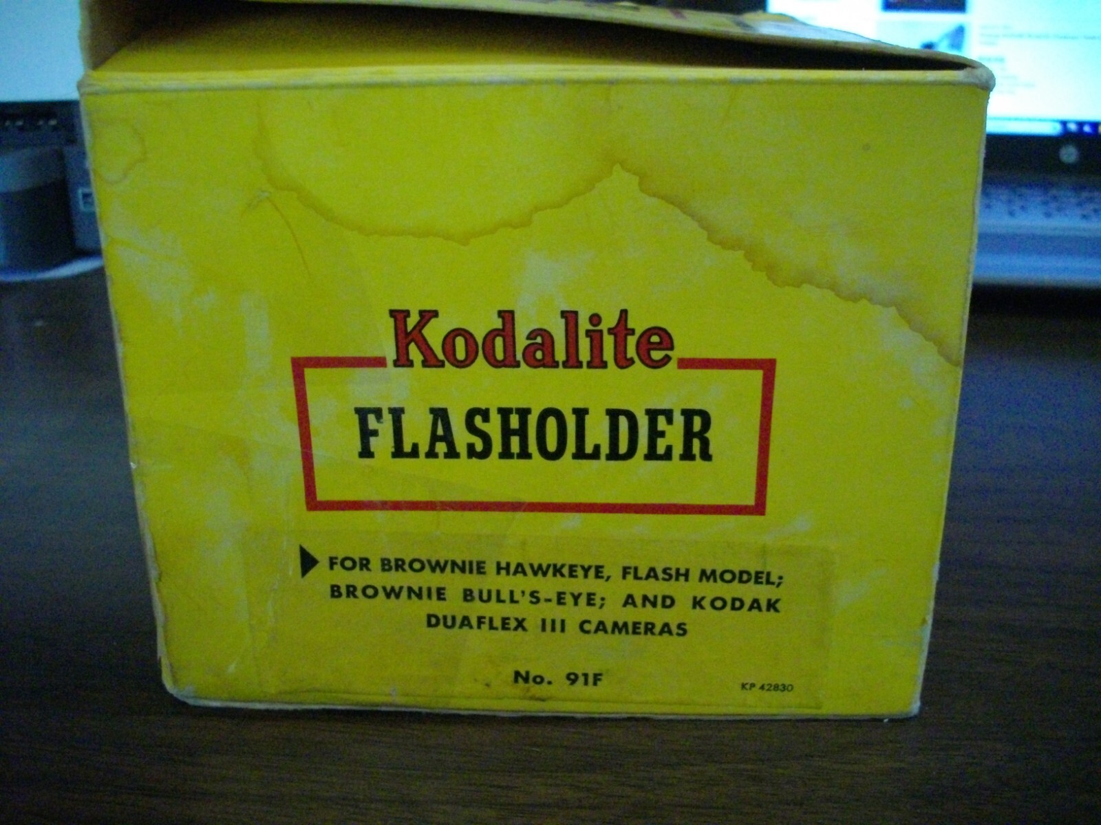 Vtg Kodak Standard Flasholder w Orig Box, Bracket & Extras N 91F