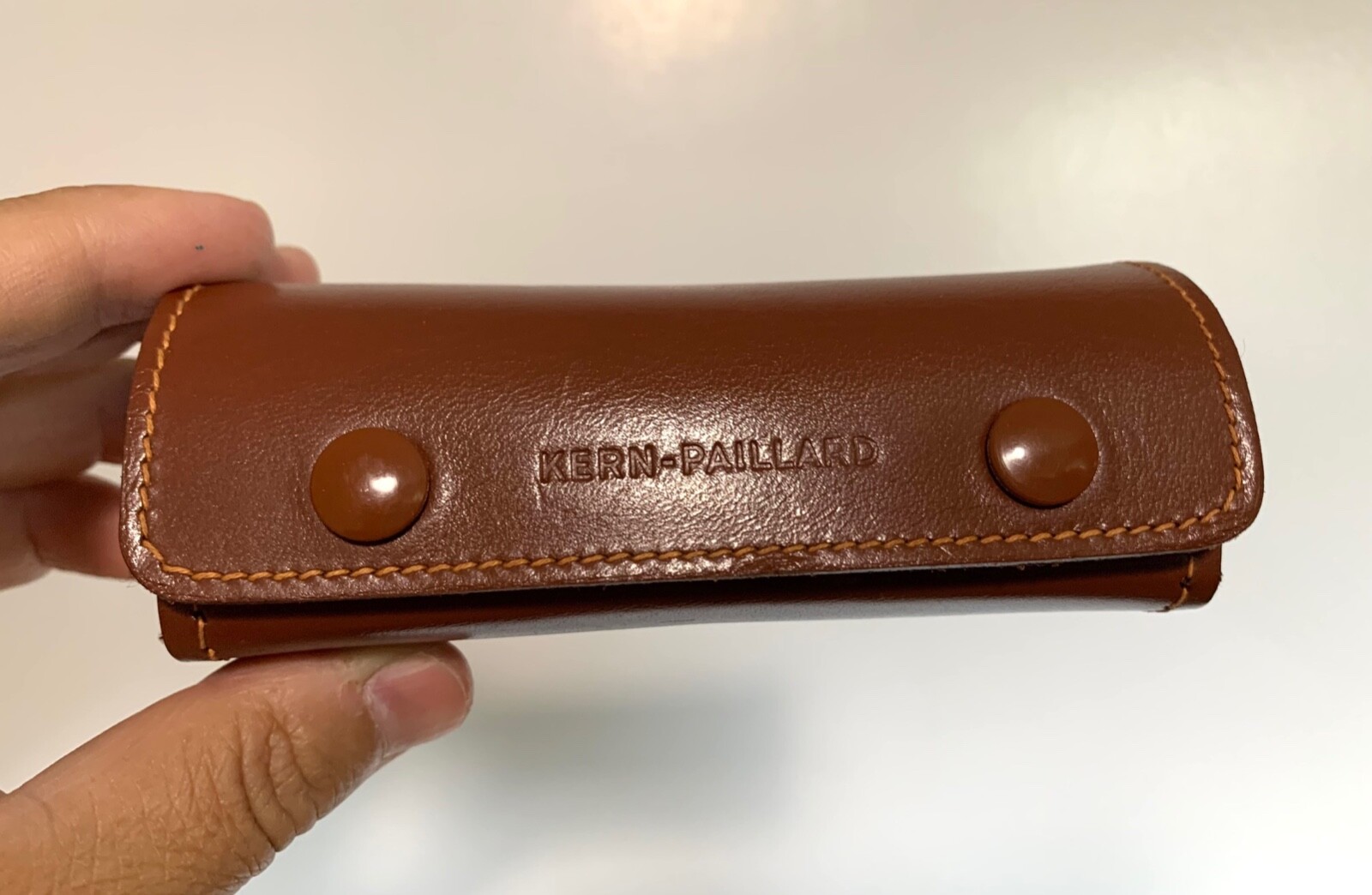 Original Leather Kern Paillard Bolex LENS CASE for 75mm Yvar Lens