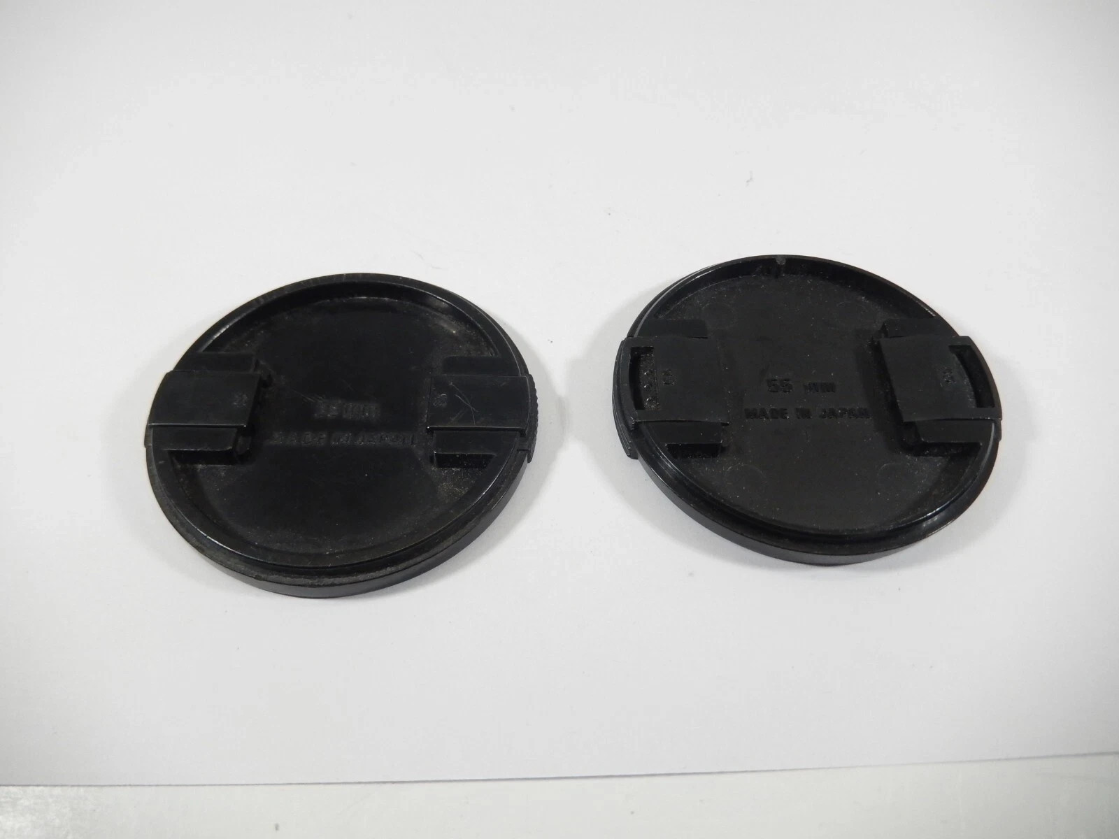 VINTAGE SIGMA 55MM SNAP-ON FRONT LENS CAP PAIR