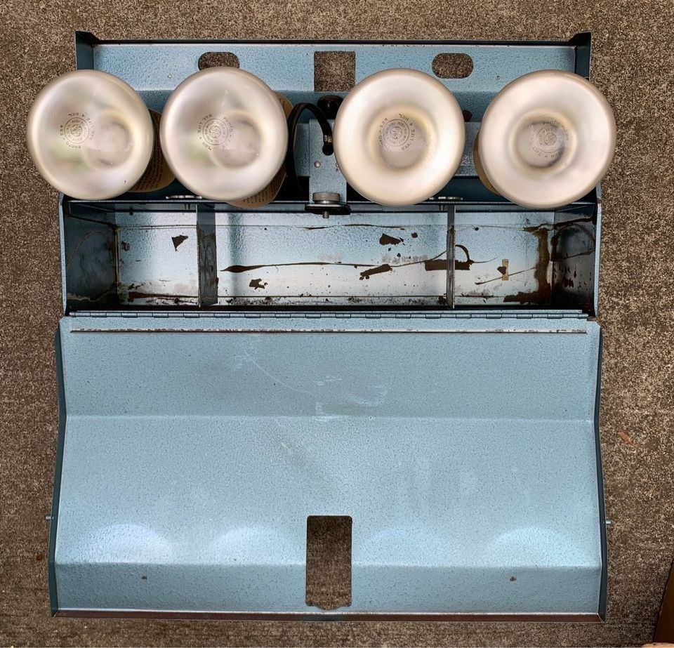 Vintage V-PAK 4-Bulb Portable Photography Lighting Mid-Century Design