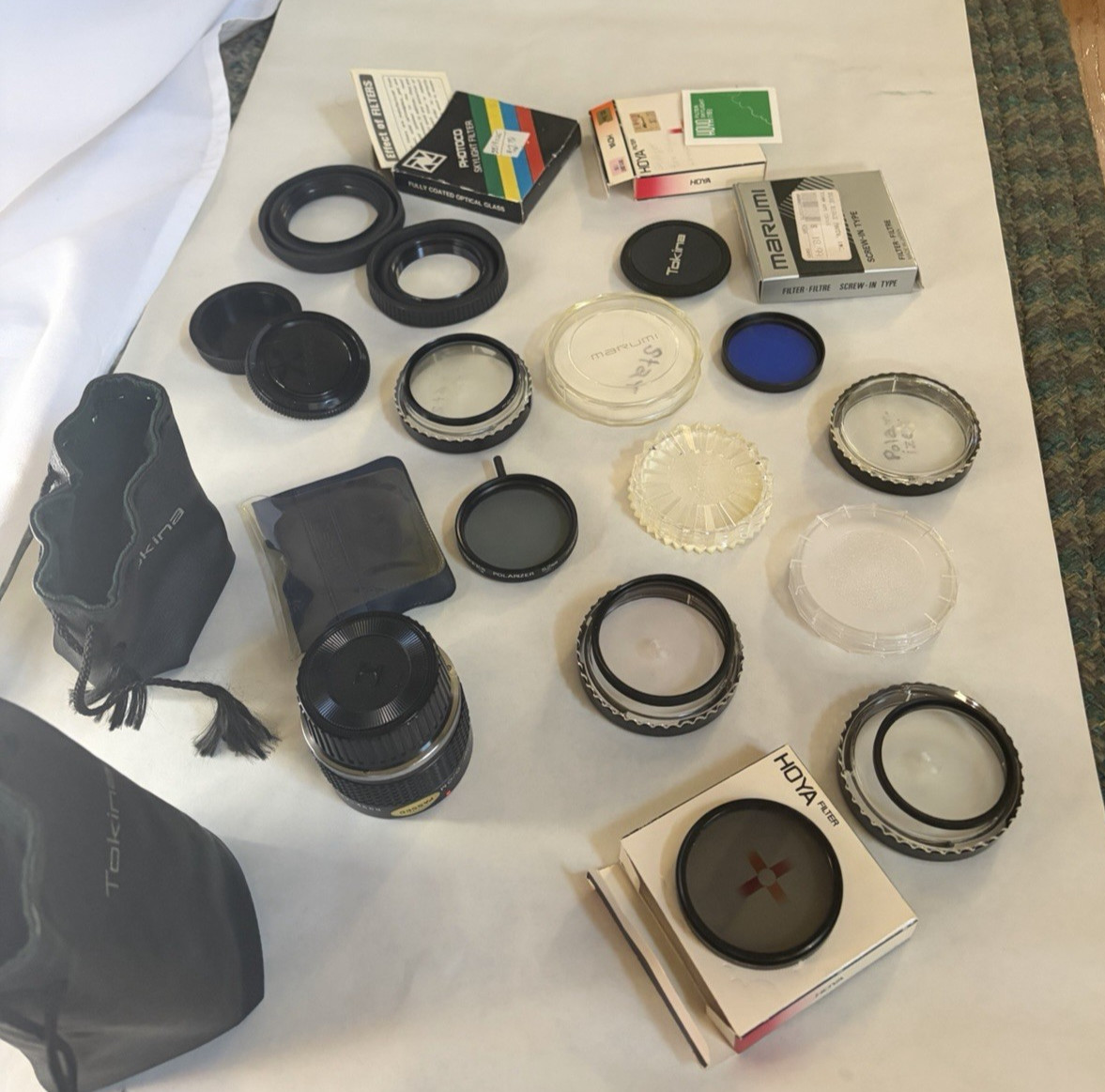 Lot of Vintage Camera Lens Accessories Tiffen, Marumi, Tokina, Hoya Japan