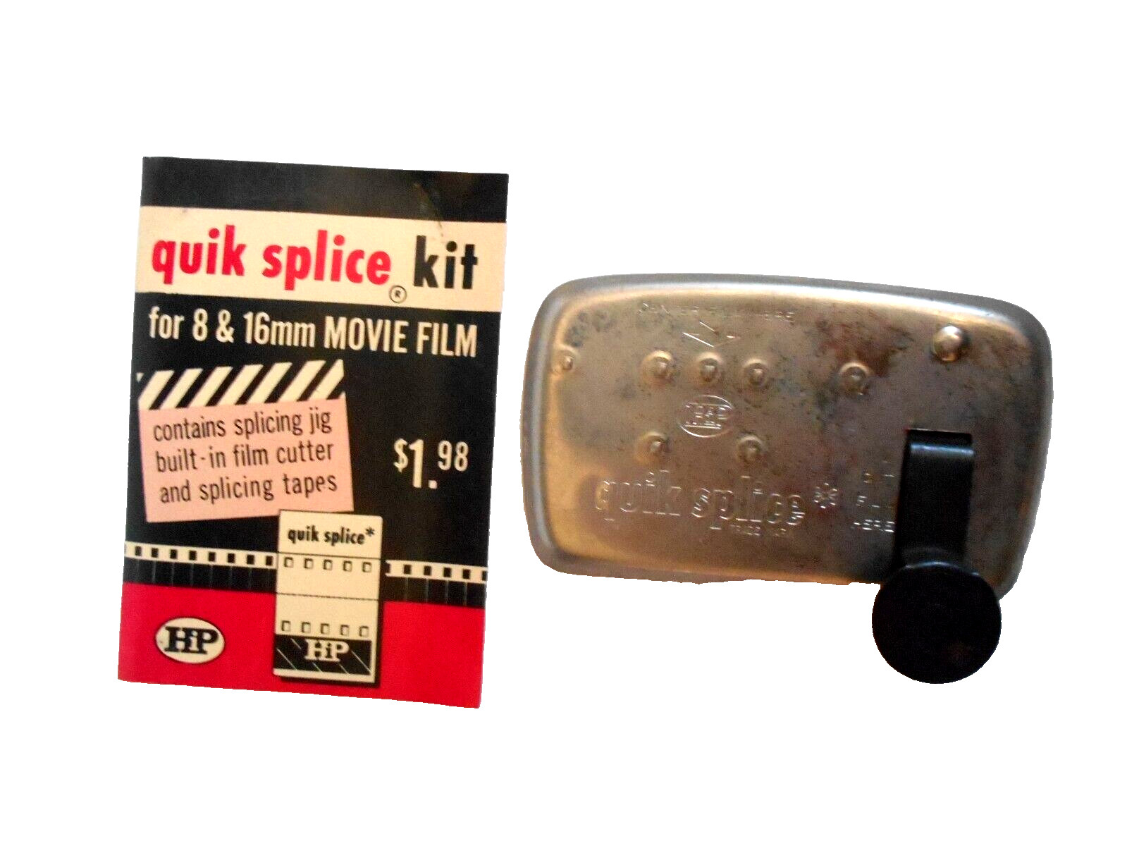 HP Quick Splice Kit for 8mm & 16mm Movie Film in Plastic Case