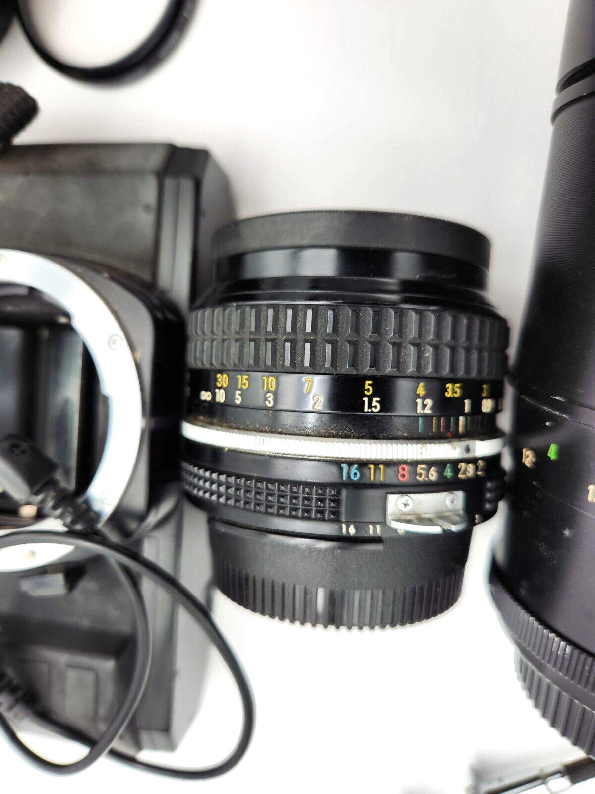 Lot Photo equipment Nikon, Ashai, VIvitar LENSES, filters, meter, etc. Vintage