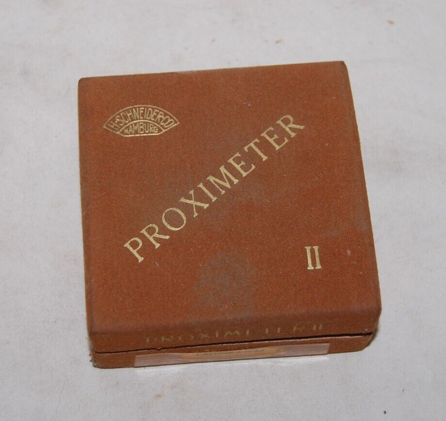 Hermann Schneider PROXIMETER II Close Up Lens Vintage Photography With Case +