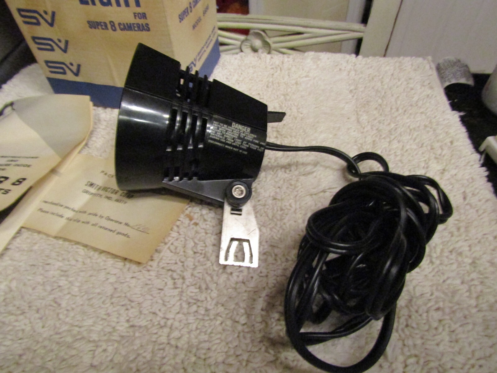 Vintage SV Smith-Victor Movie Light Model S650 for Super 8 Movie Cameras w/ Box