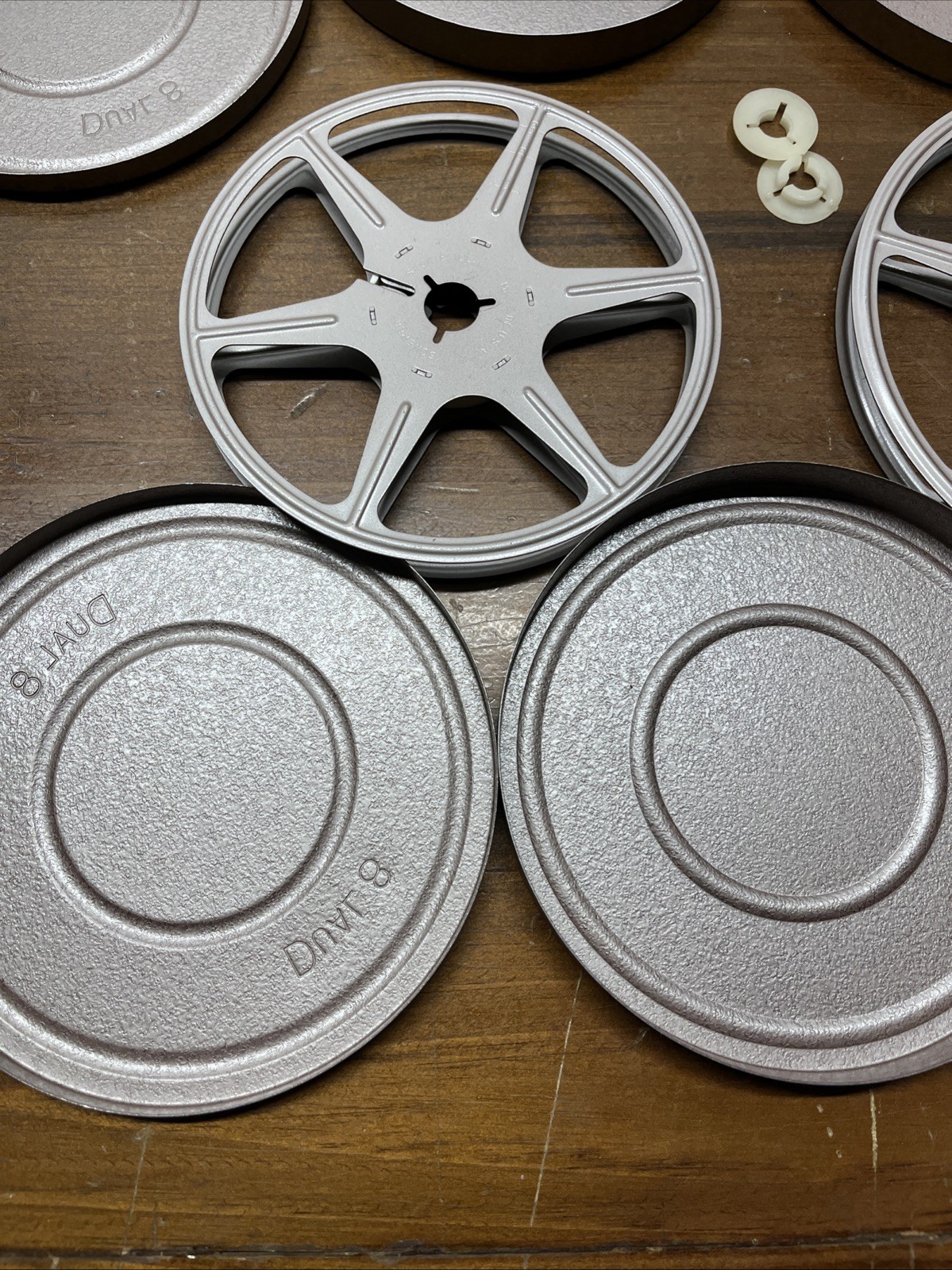 Lot Of 3 Scherer 8 mm (2)200 ft. (1)300 ft. Can And Reel Original Boxes -1 Reel