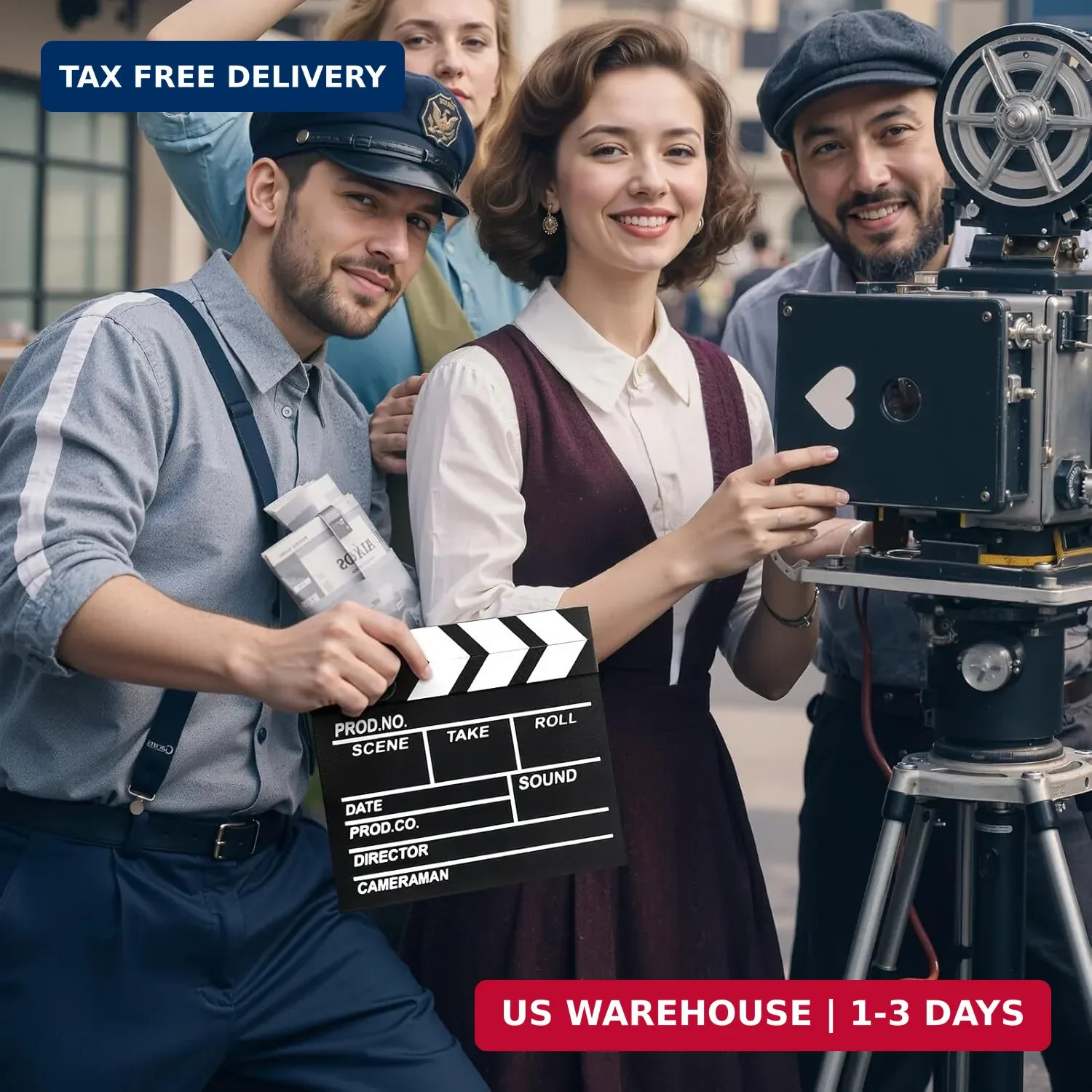 Movie Film Video Clapboard Director’s Cut Action Scene Clapper Board,Movie Th…