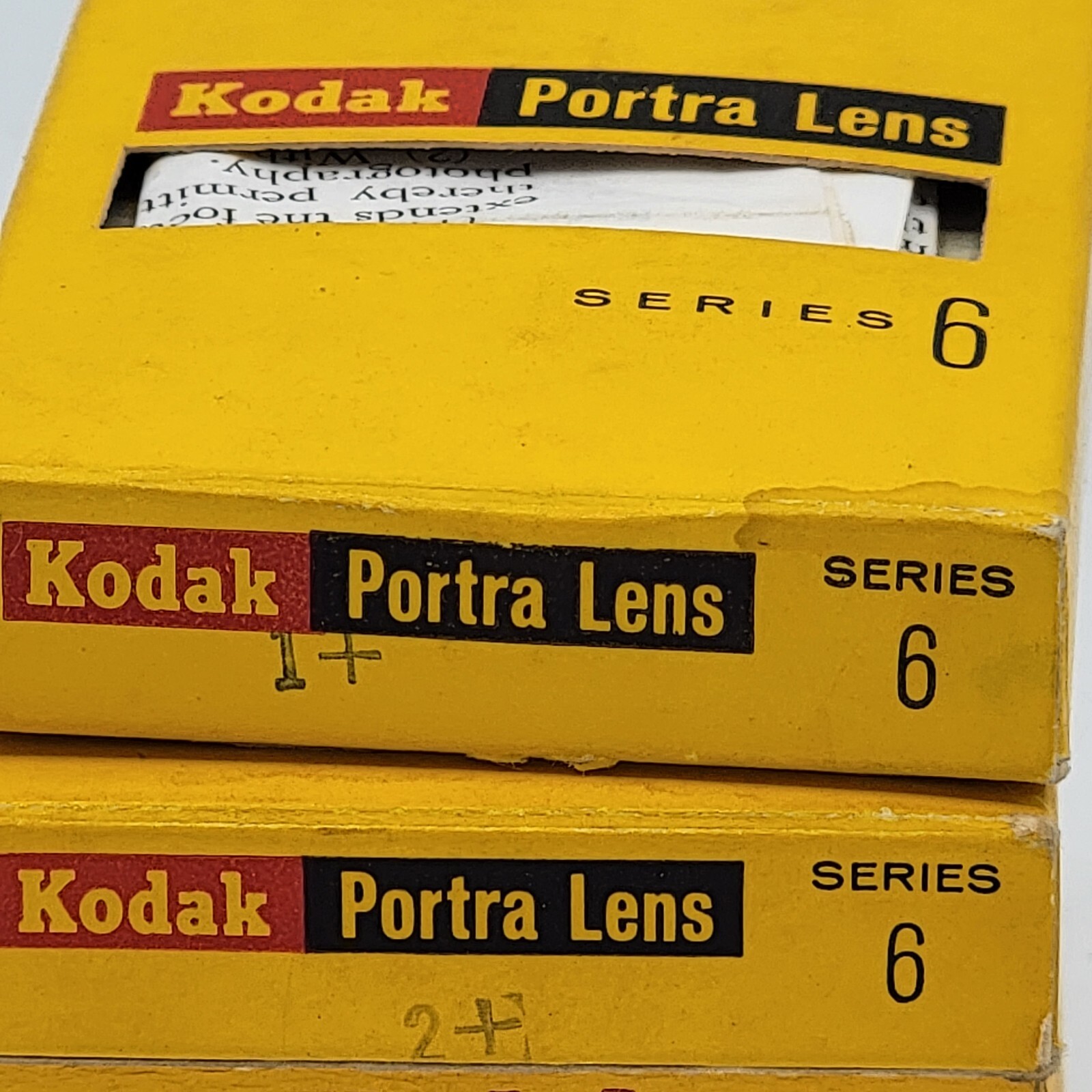 Kodak Series VI Portra Lens Lot of 4, includes Lens, Plastic Cases & Boxes READ