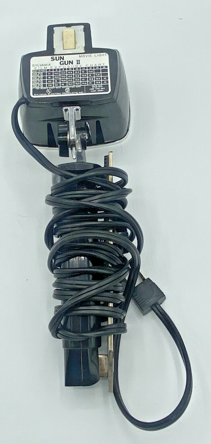 Sylvania Sun Gun II Model SG-55 Movie Light In Original Box Tested and Working