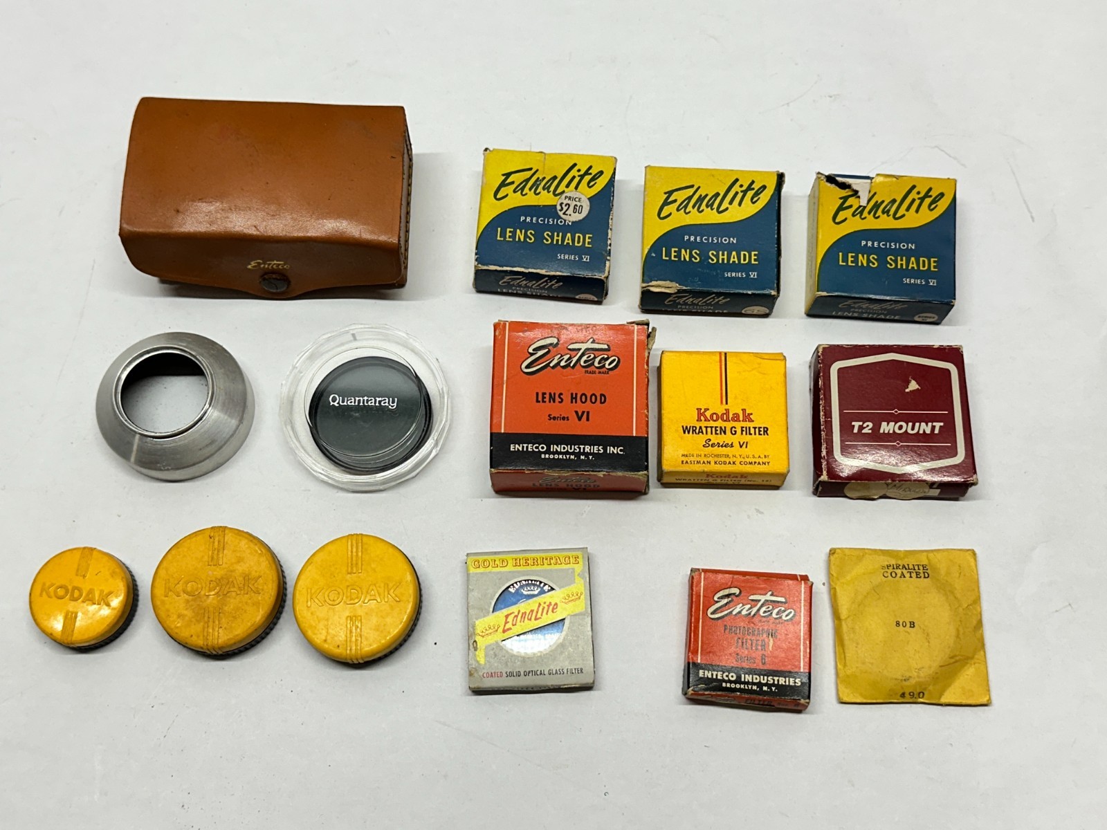 Large Lot of Series VI Lens Shades, Hoods, Filters, Adapter Kodak Wratten
