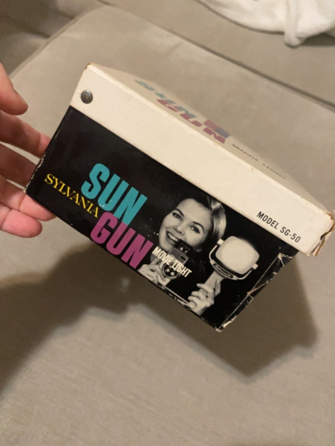 Vintage Sylvania Sun Gun Movie Light Model SG-50 with Original Box