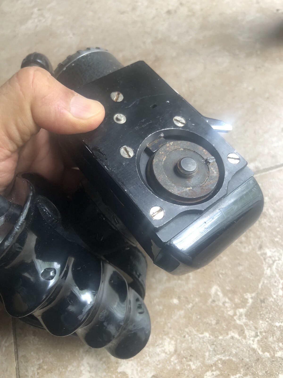 Bolex hand grip for Bolex H16 Reflex camera EBM camera