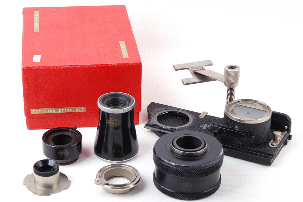 Ex++ Leica Leitz OOZAB Focusing Stage Old Type with Box