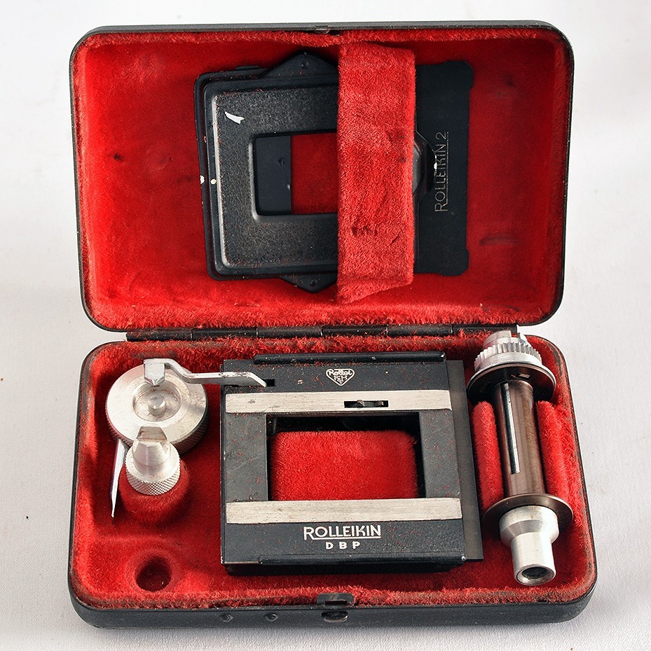 Rollei Rolleiflex TLR Rolleikin 35mm Film Adapter Conversion Kit In Hard Case(c)