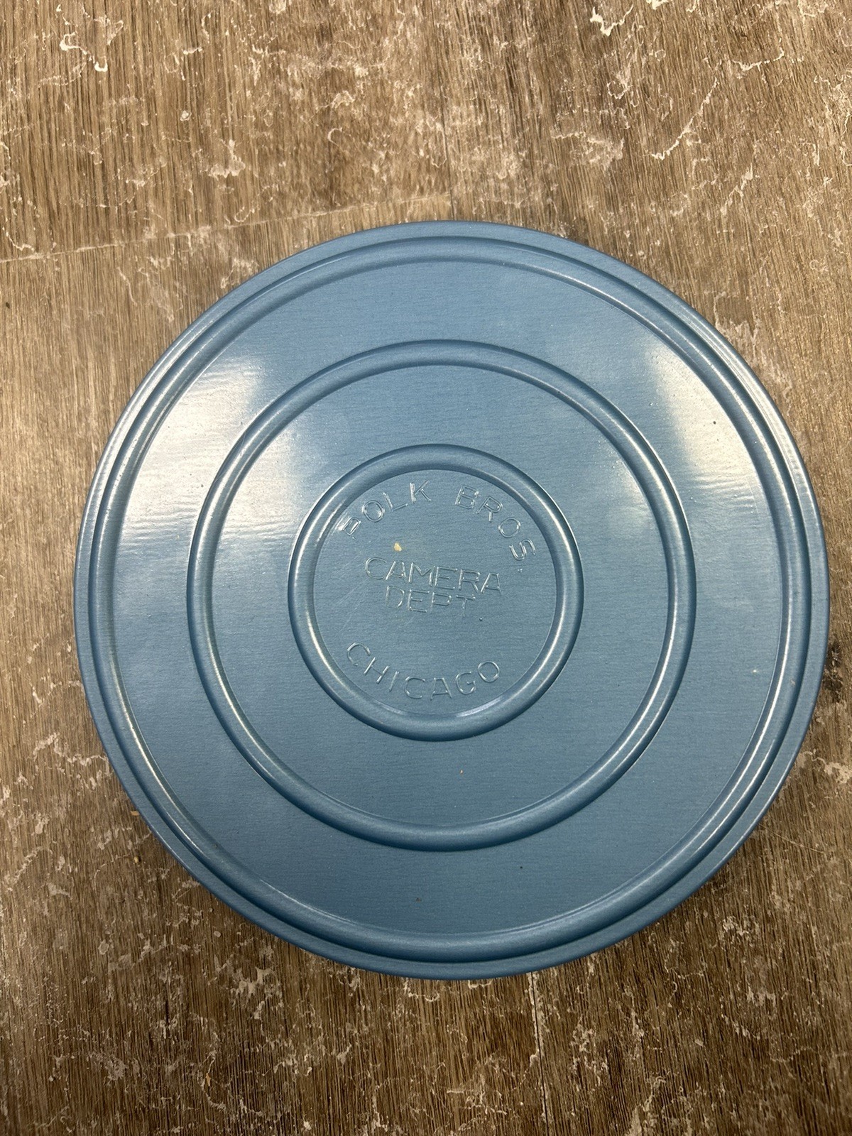 Vintage Blue Scheer Easy Grip 16 MM/8/mm Metal Movie Reel 7 Inches New