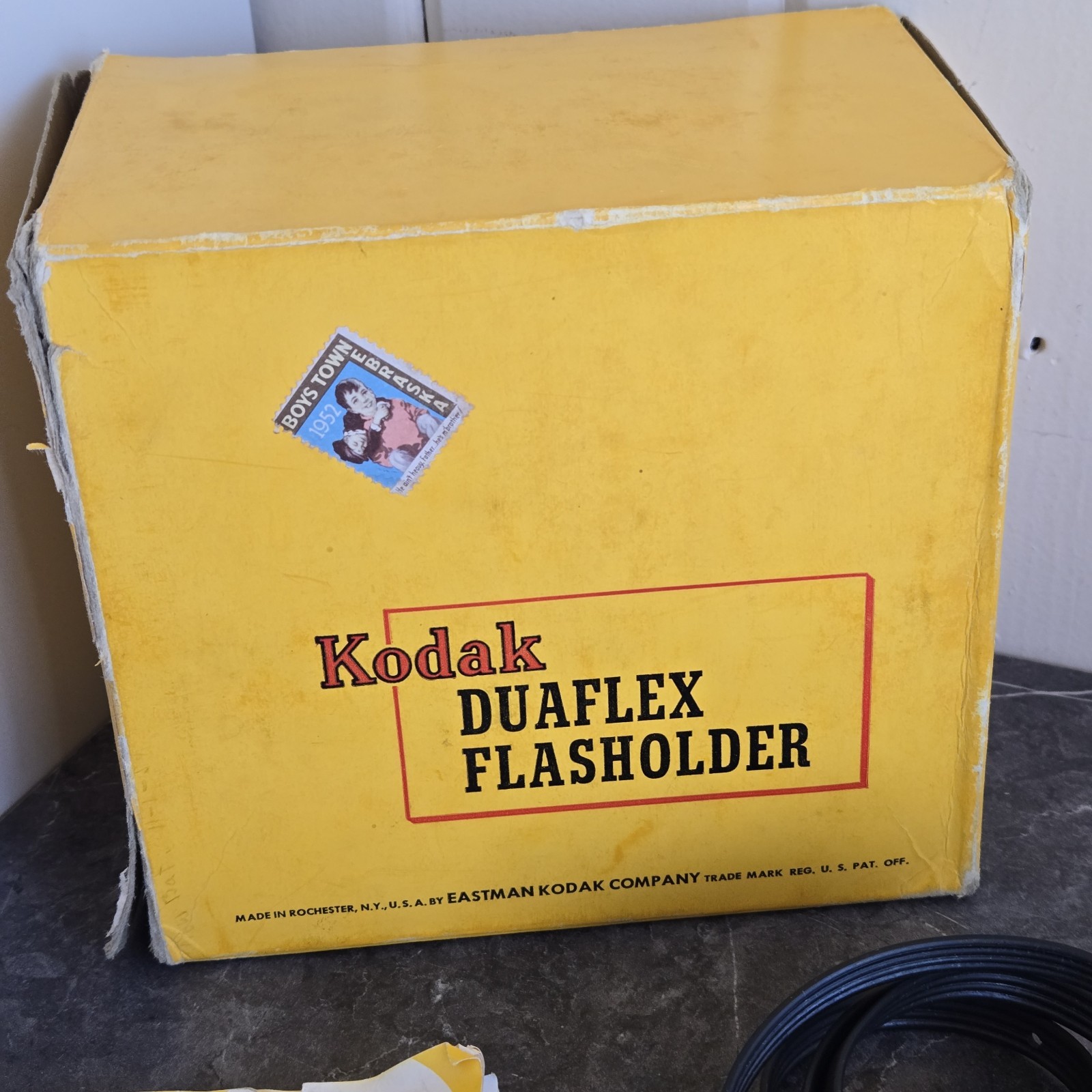 Vtg Kodak Duaflex Flasholder Flash Holder in Original Box w/ bracket & Papers