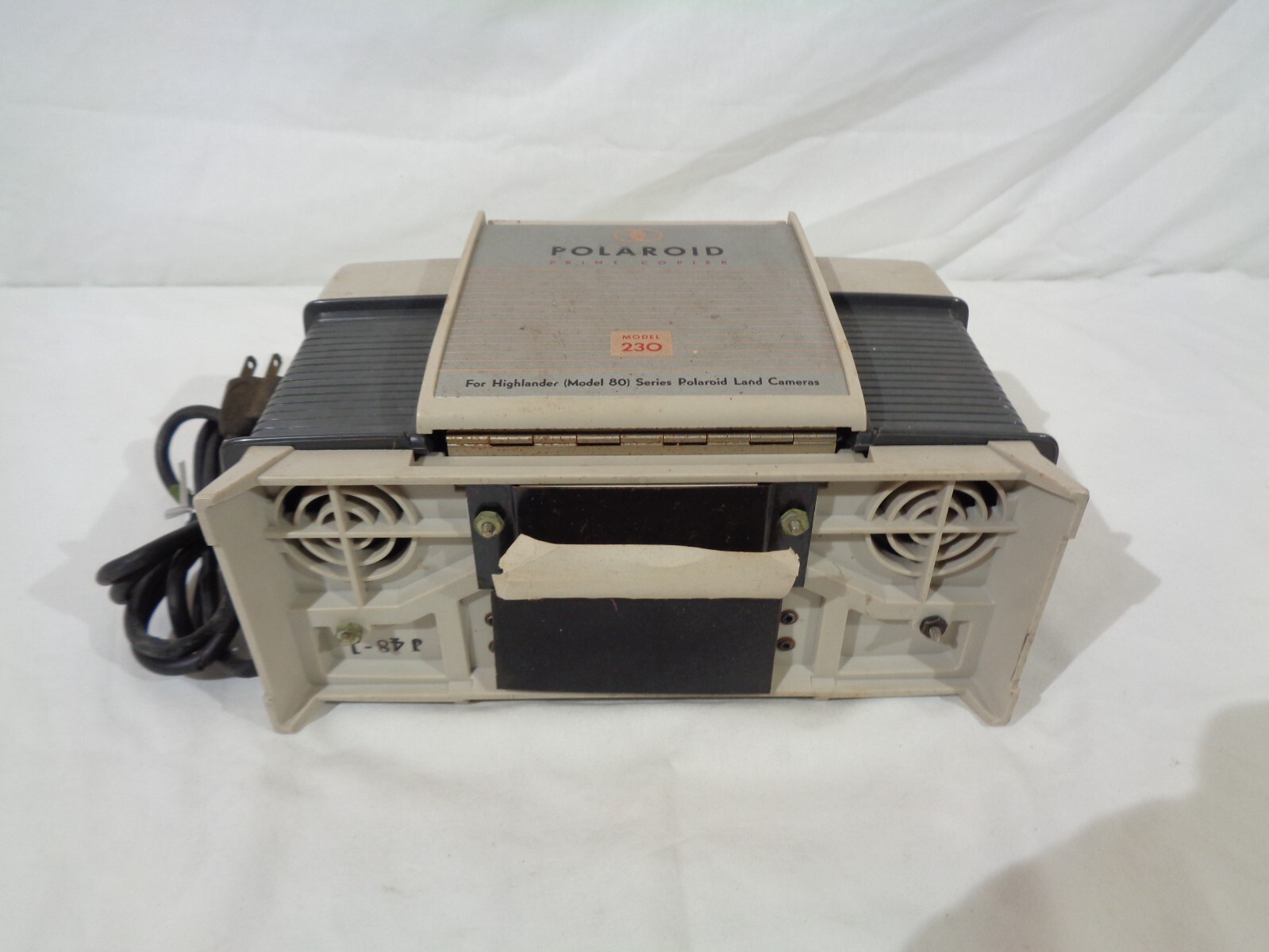 Vintage Polaroid Print Copier Model 230 Works But Has Damaged Power Cable