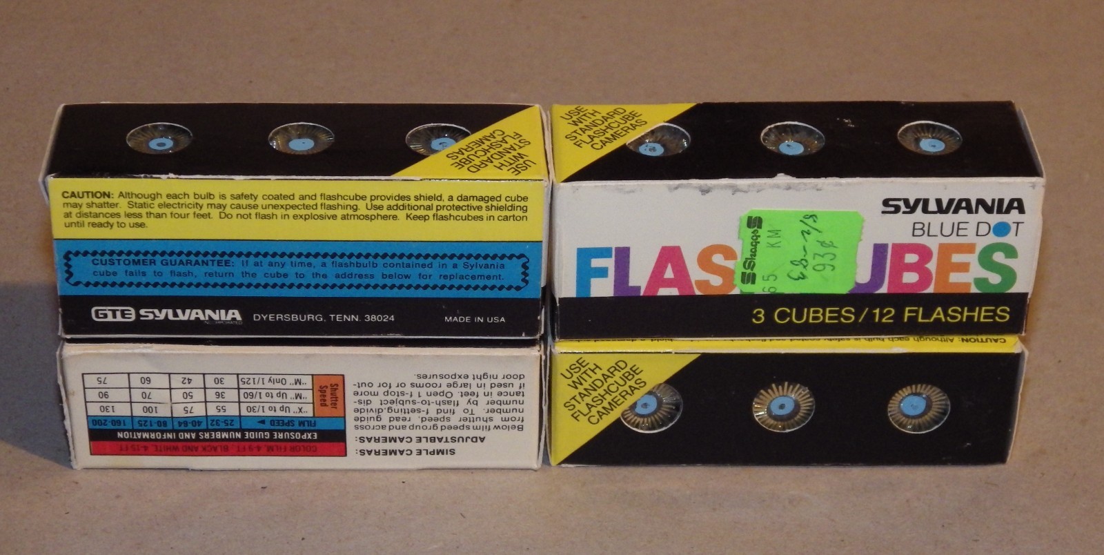 Sylvania Flashcubes for old film cameras